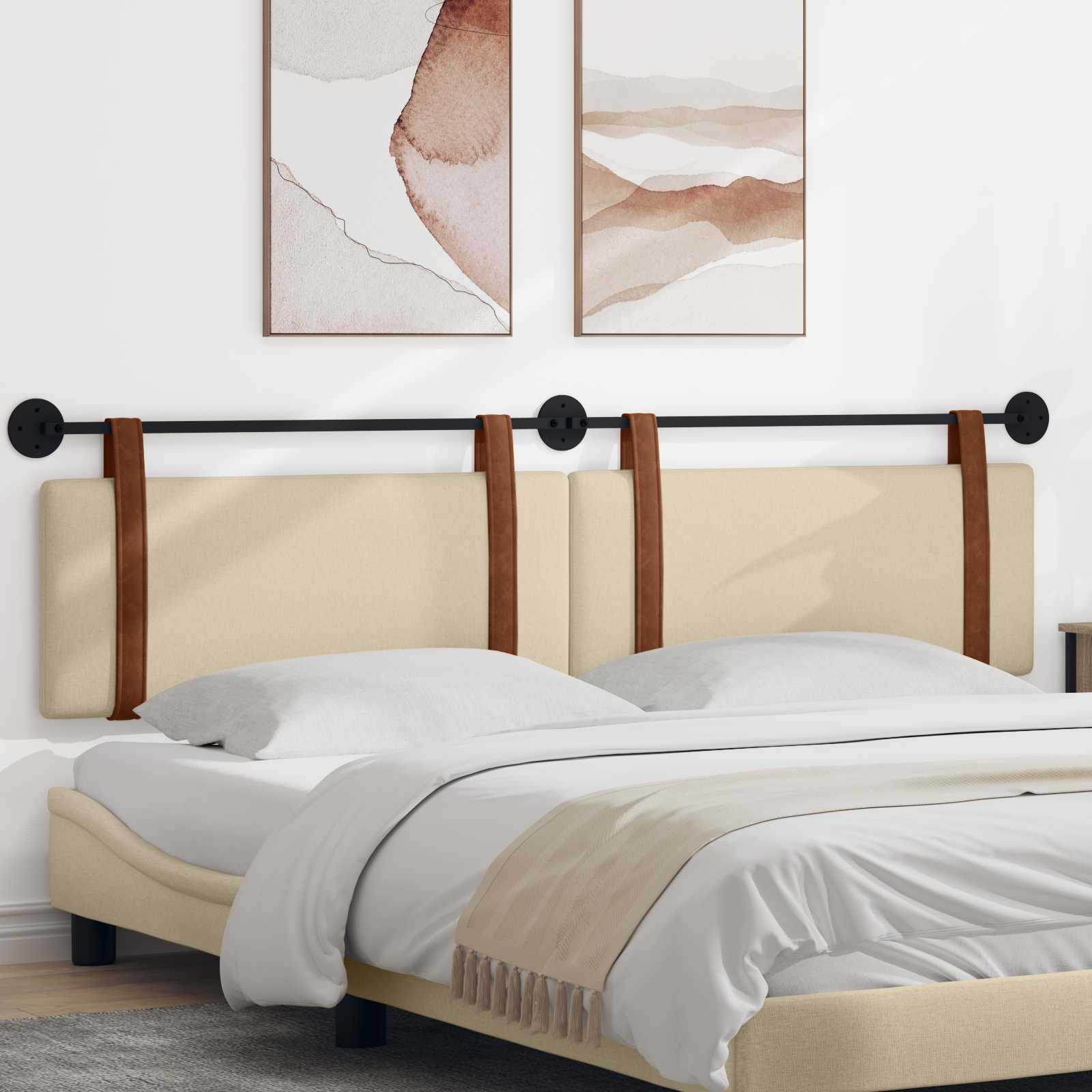 Tête de lit suspendue Crème PU antique - XIOS