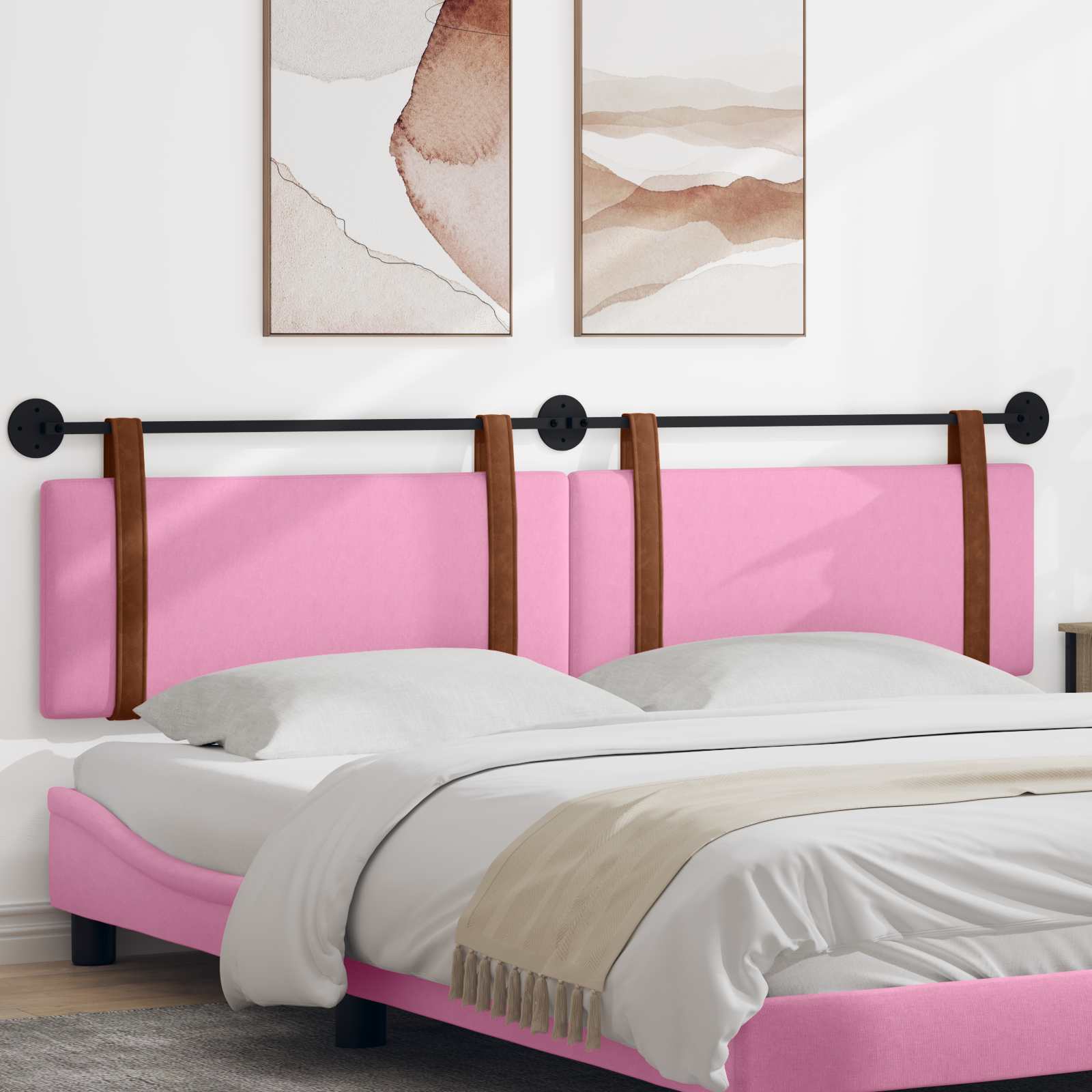 Tête de lit suspendue Rose PU antique - XIOS
