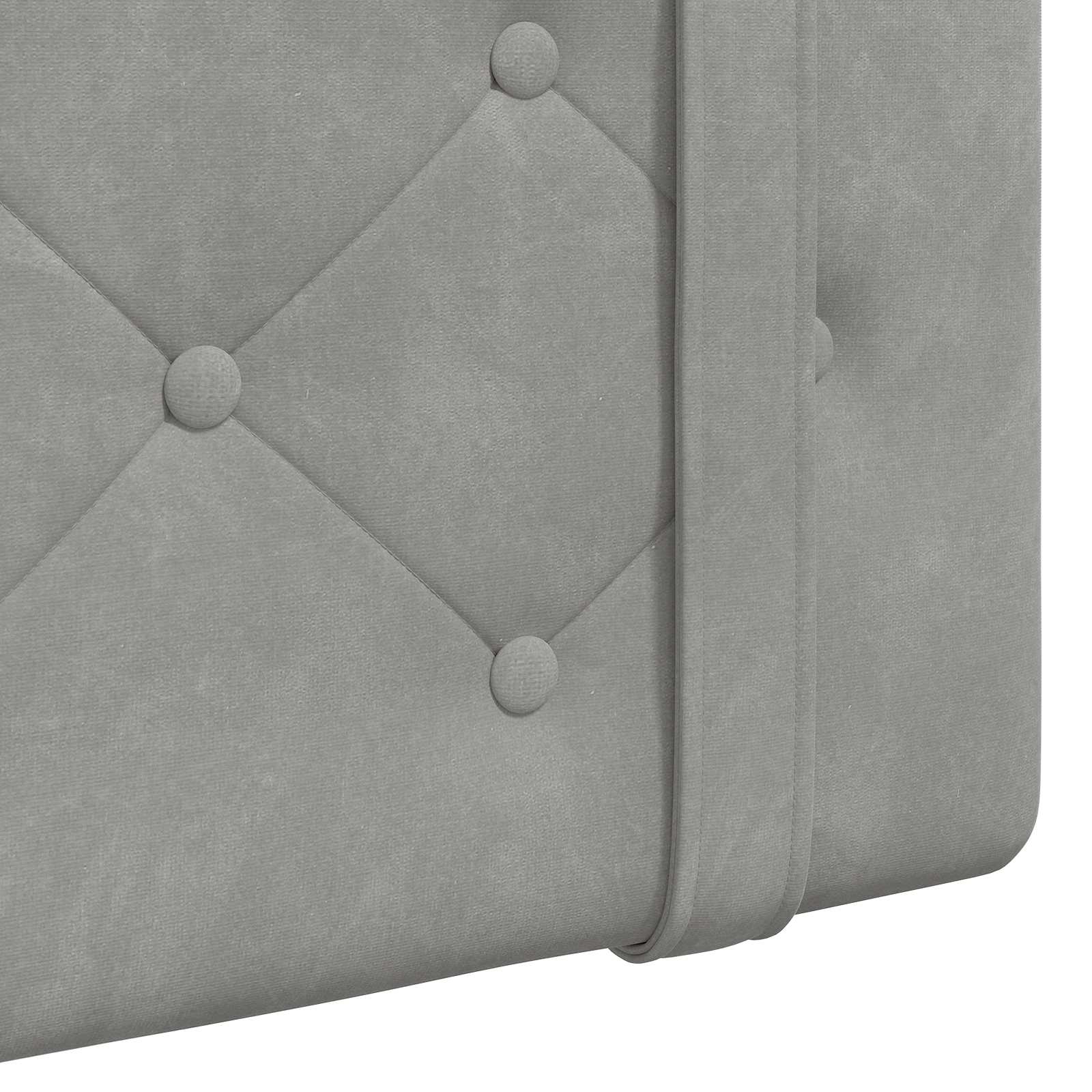 Tête de lit suspendue Gris clair 90 x 55 x 5 cm Velours - XIOS