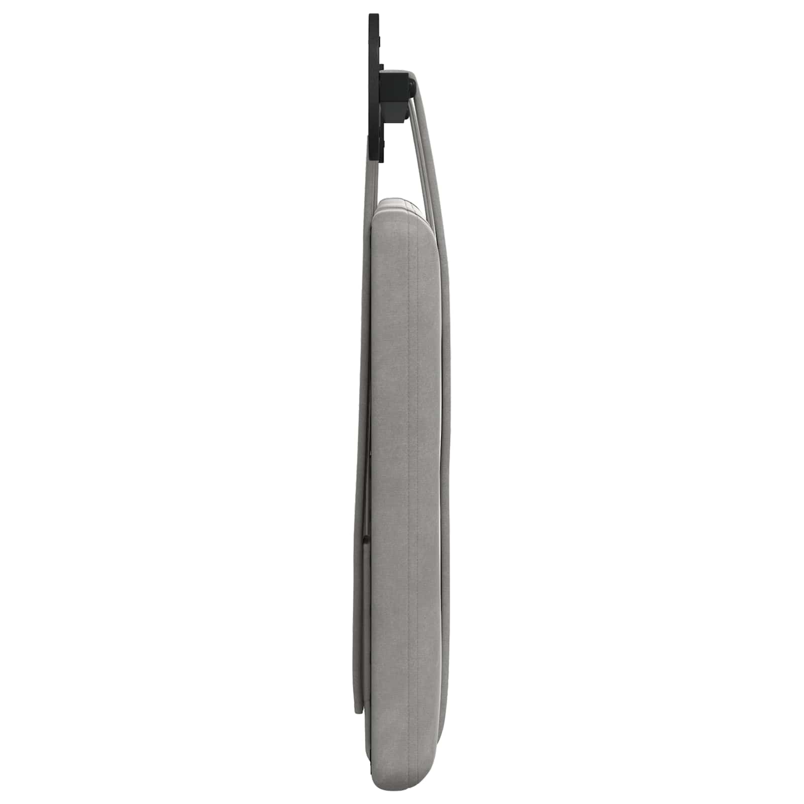Tête de lit suspendue Gris clair 90 x 55 x 5 cm Velours - XIOS