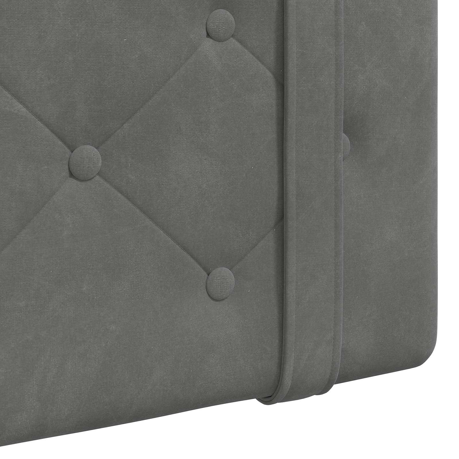Tête de lit suspendue Gris foncé 100 x 55 x 5 cm Velours - XIOS