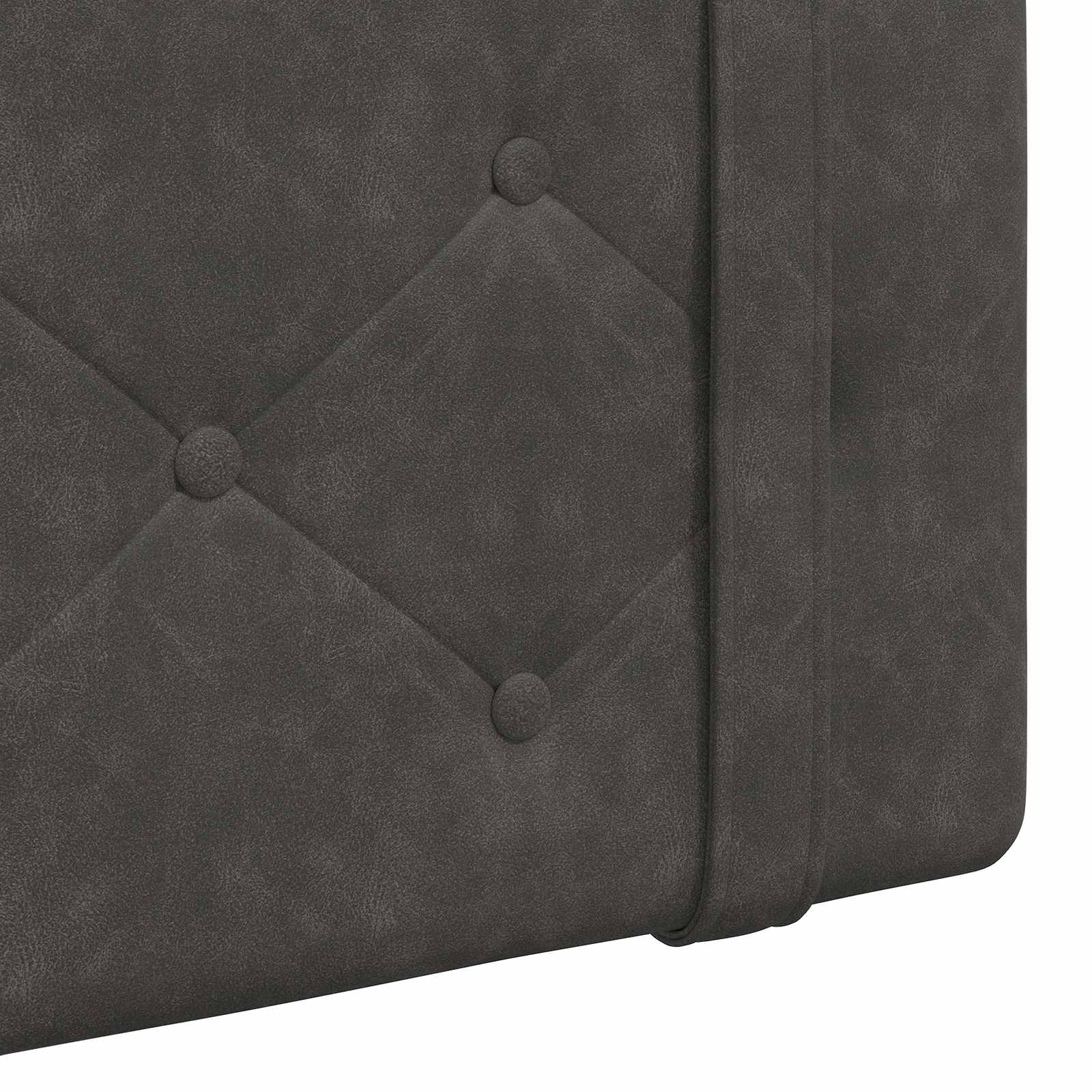 Tête de lit suspendue Montage mural Noir 100 cm PU antique - XIOS
