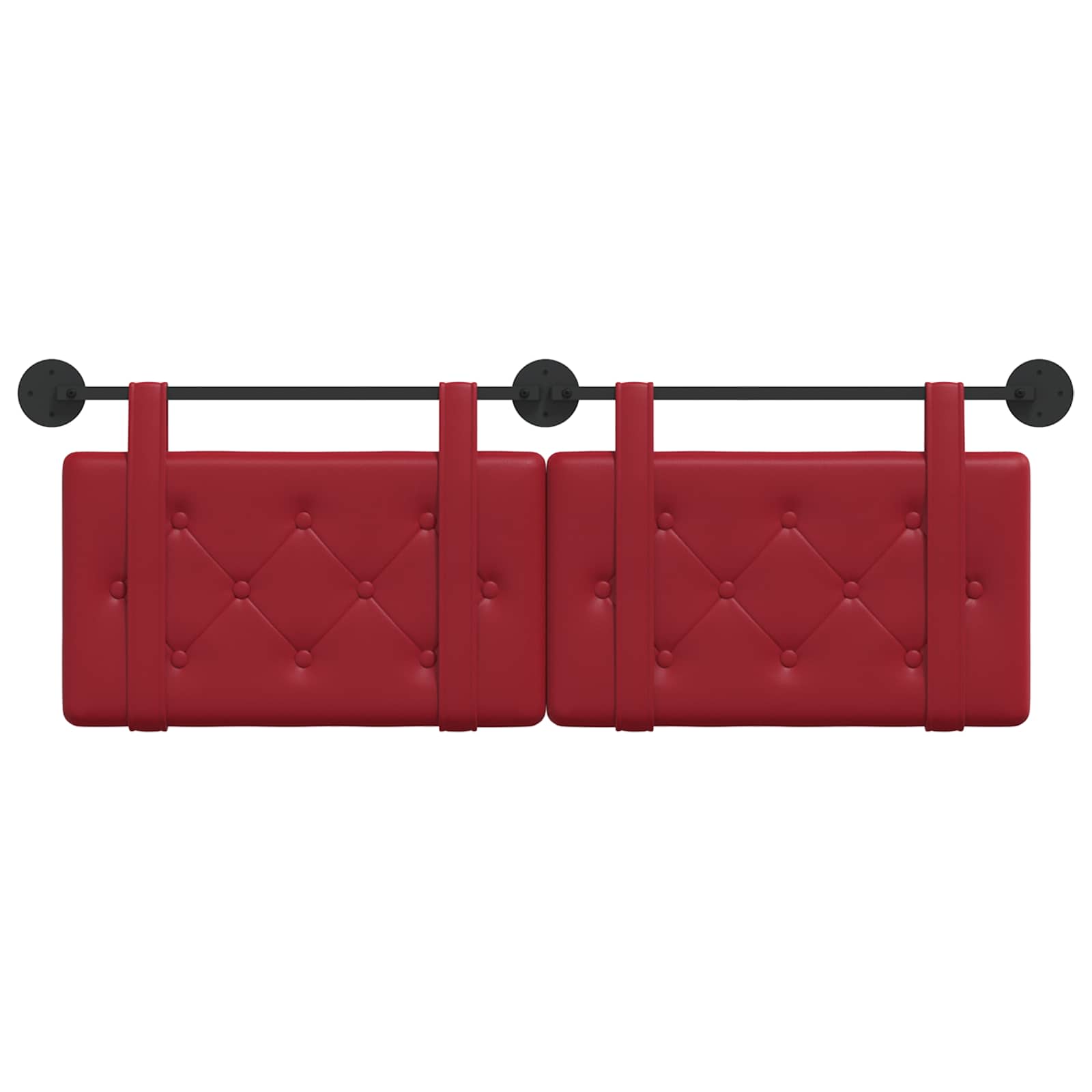 Tête de lit suspendue Bordeaux 130 x 55 x 5 cm Simili cuir - XIOS