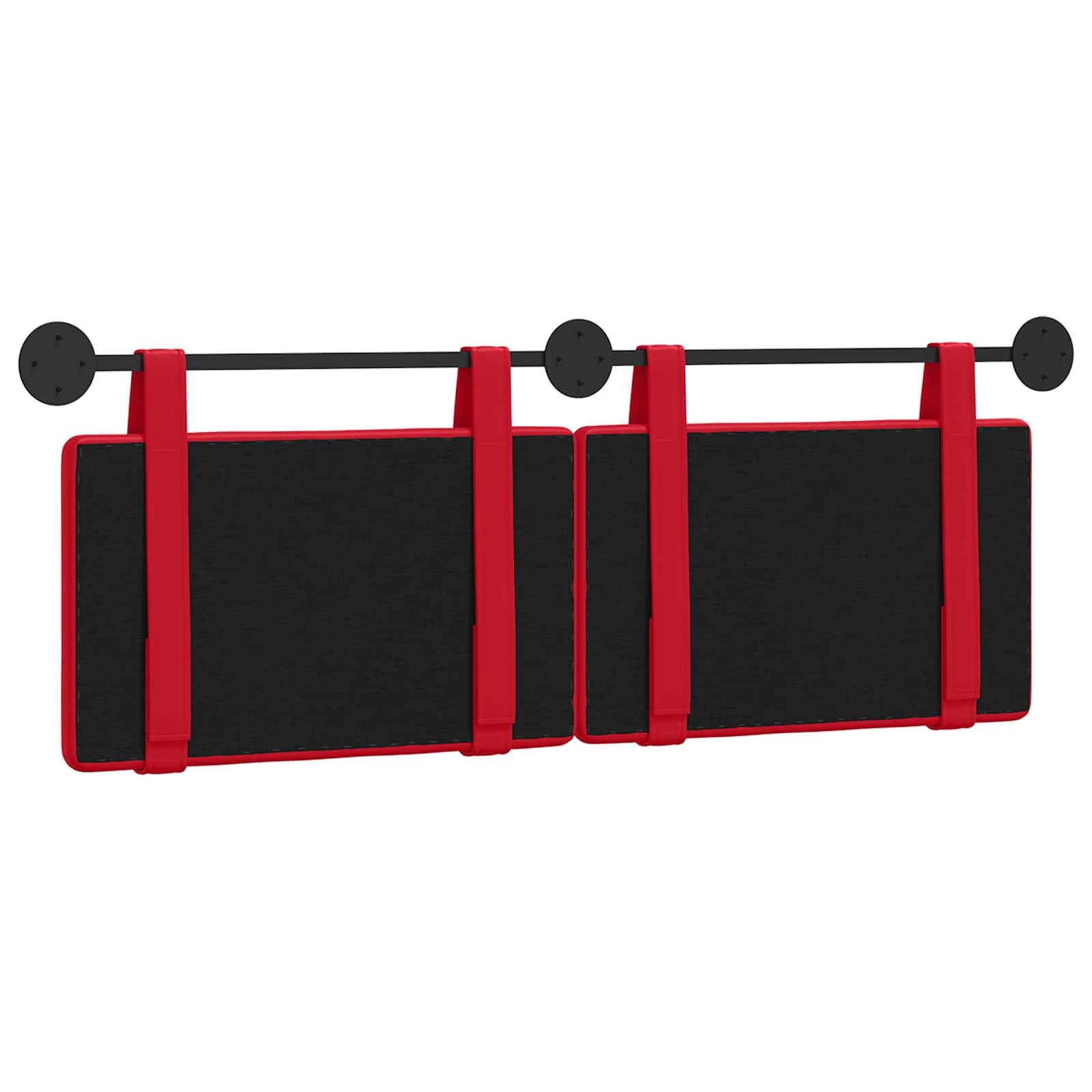 Tête de lit suspendue Rouge 130 x 55 x 5 cm Simili cuir - XIOS