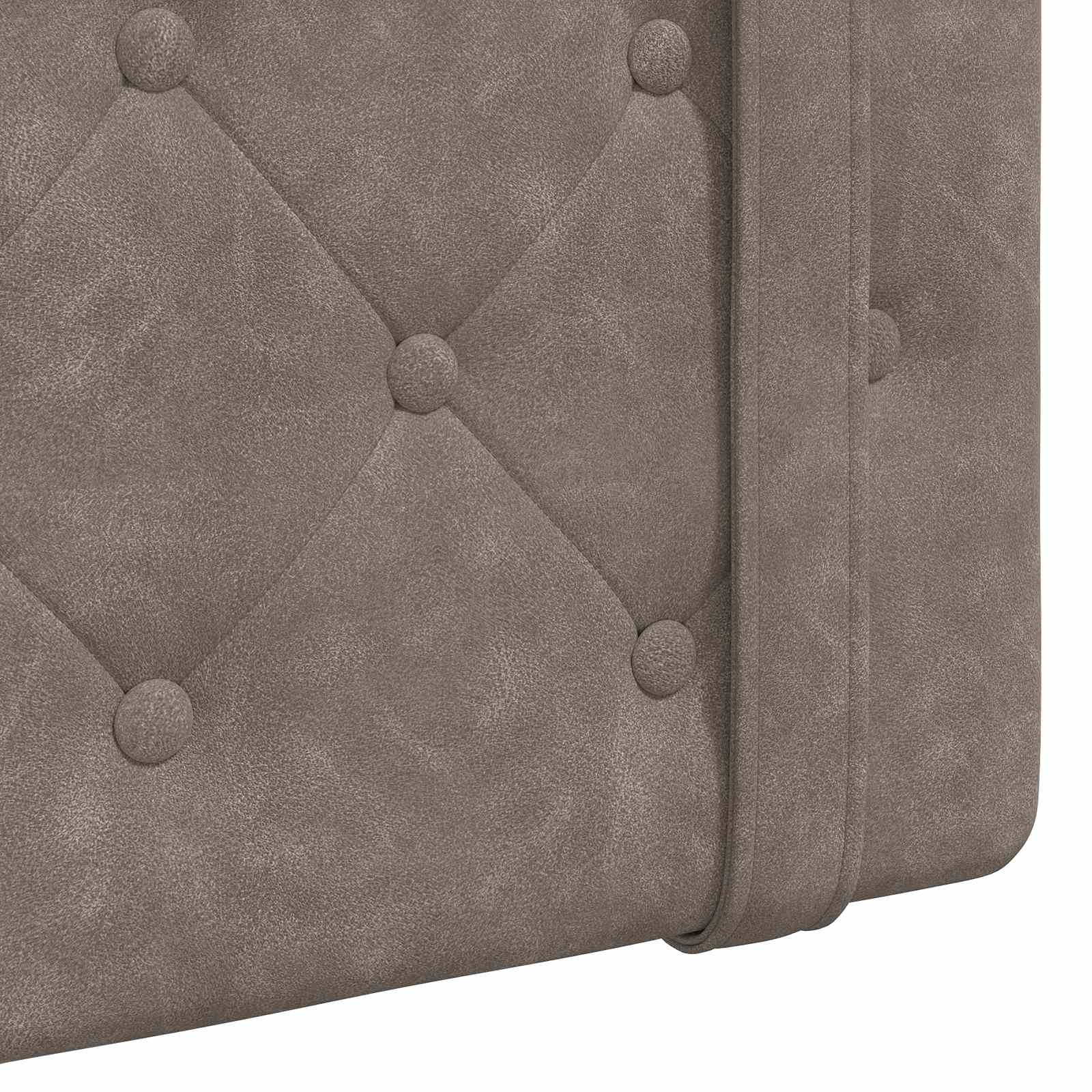 Tête de lit suspendue Gris 130 x 55 x 5 cm PU antique - XIOS
