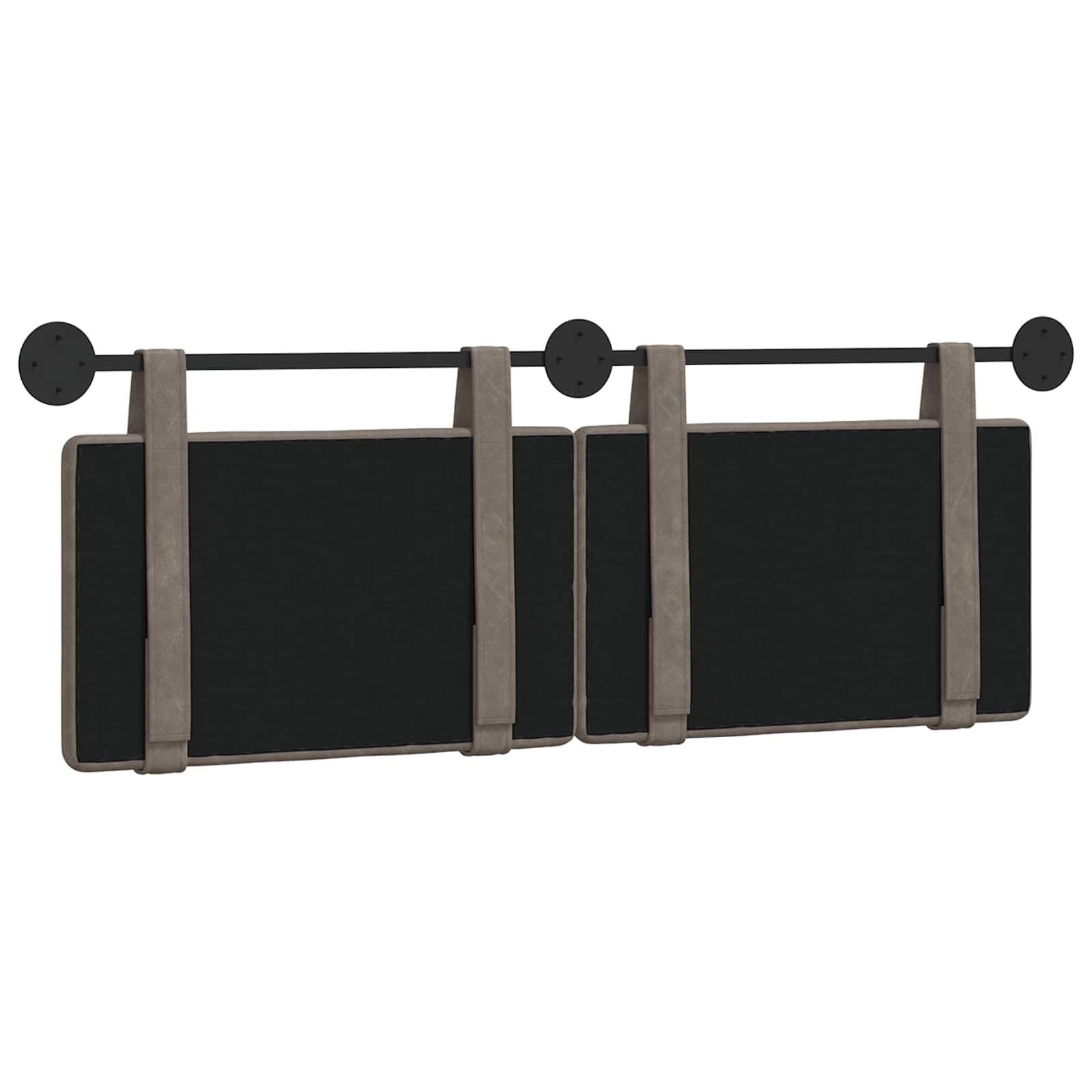 Tête de lit suspendue Gris 130 x 55 x 5 cm PU antique - XIOS