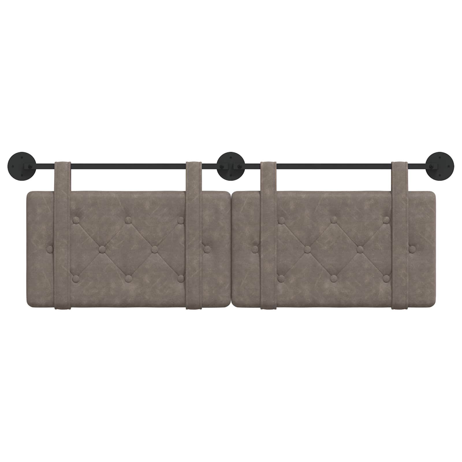 Tête de lit suspendue Gris 130 x 55 x 5 cm PU antique - XIOS
