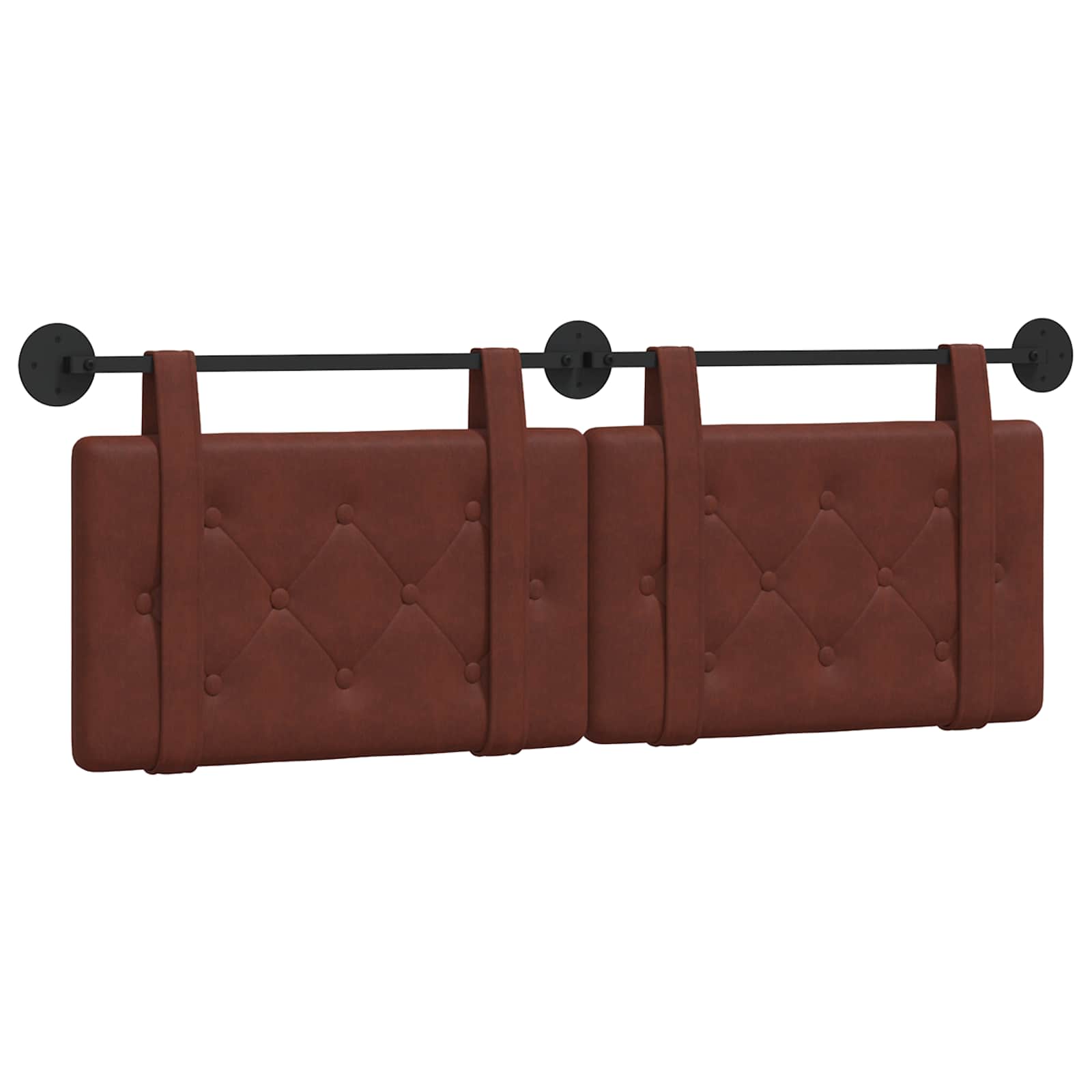 Tête de lit suspendue Brun Brillant 130 x 55 x 5 cm PU antique - XIOS