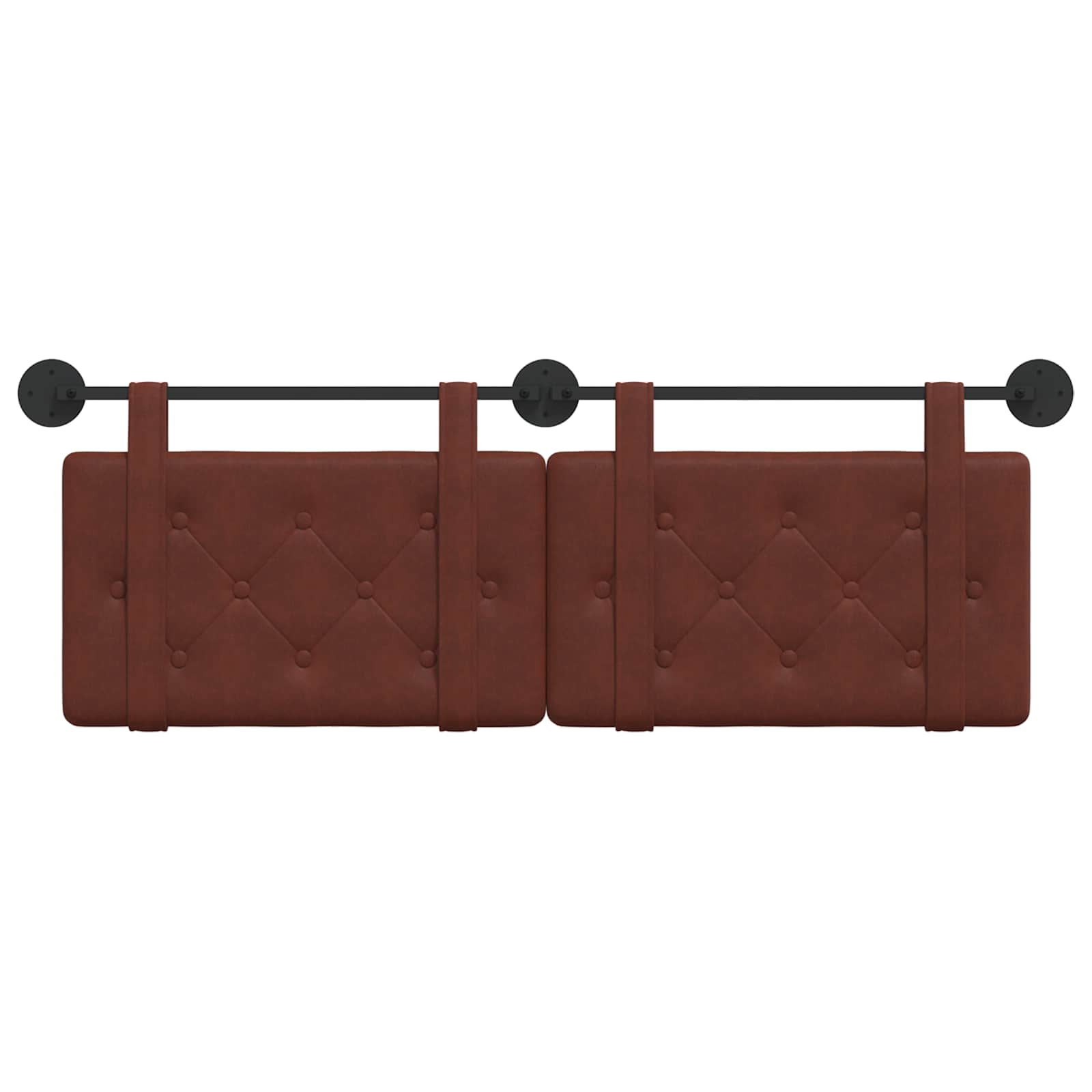 Tête de lit suspendue Brun Brillant 130 x 55 x 5 cm PU antique - XIOS