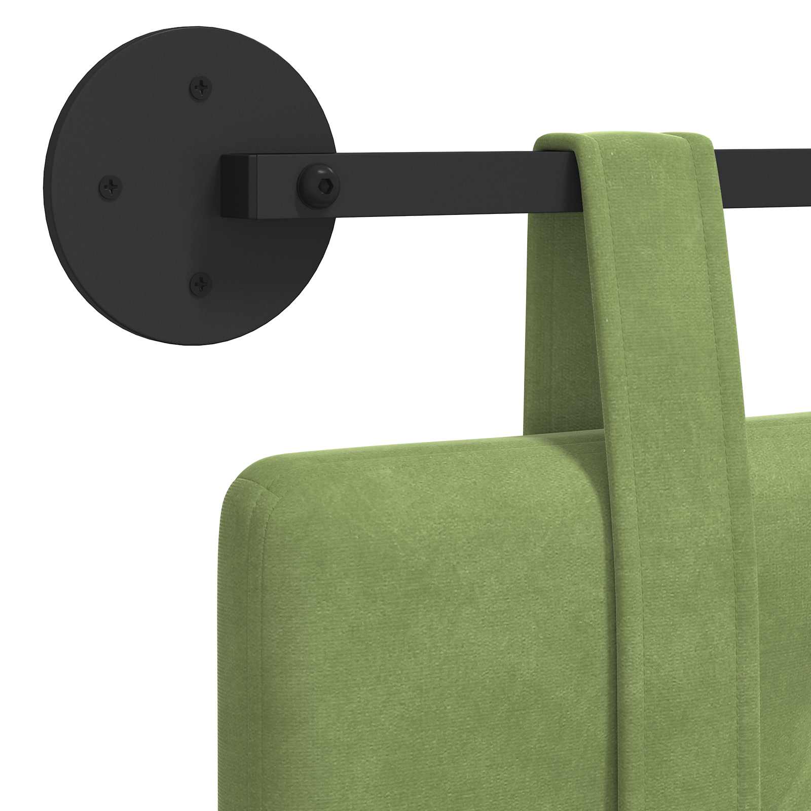 Tête de lit suspendue Vert clair 170 x 55 x 5 cm Velours - XIOS