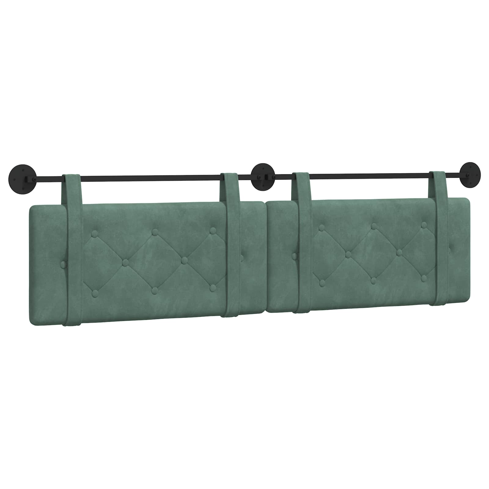 Tête de lit suspendue Vert Mer 170 x 55 x 5 cm Velours - XIOS