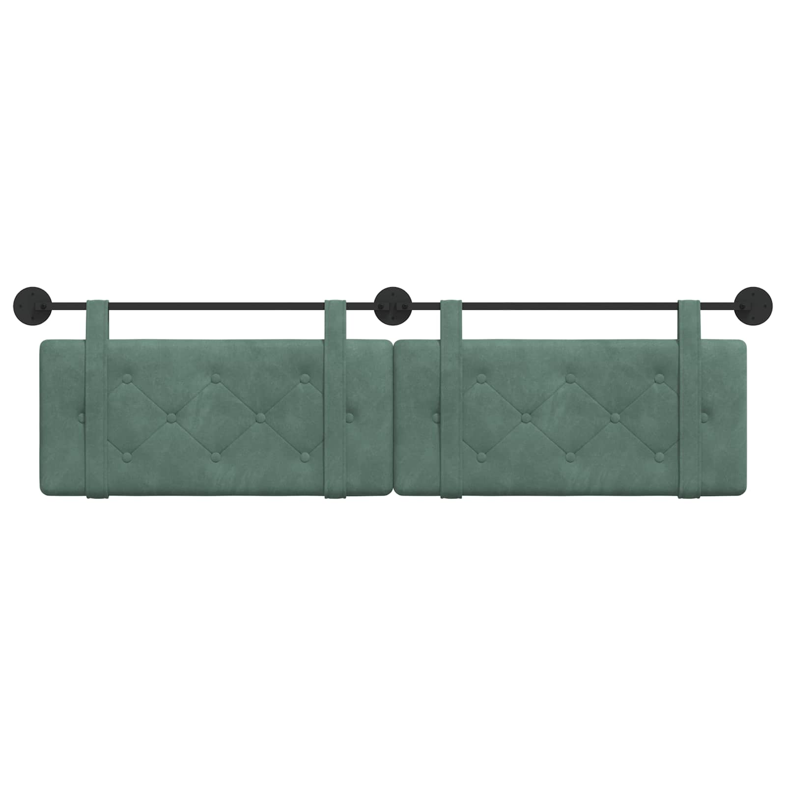 Tête de lit suspendue Vert Mer 170 x 55 x 5 cm Velours - XIOS