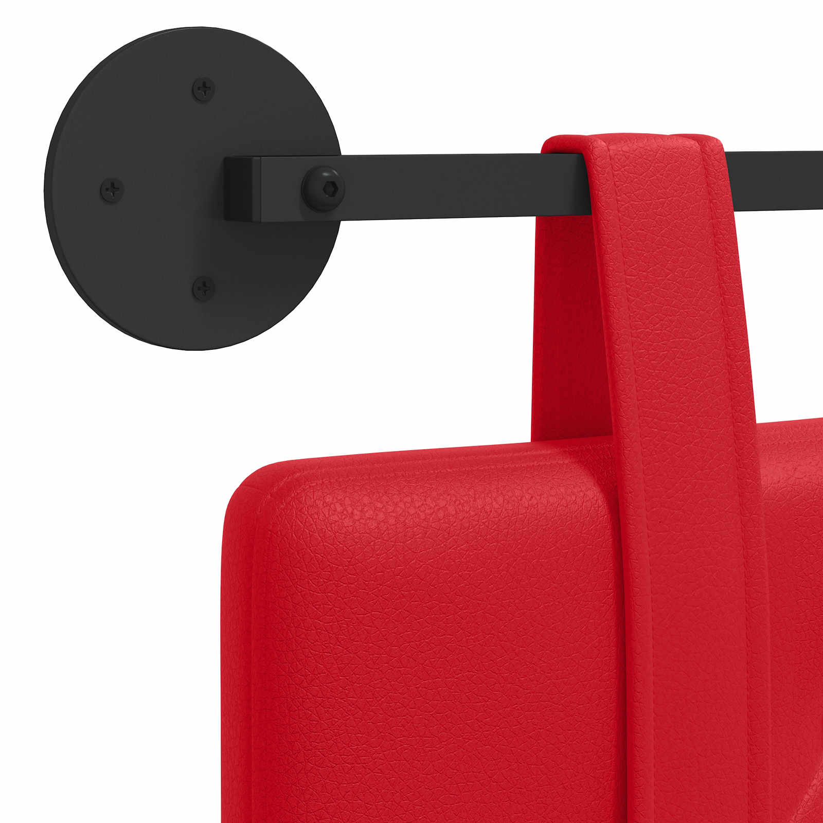 Tête de lit suspendue Rouge 170 x 55 x 5 cm Simili cuir - XIOS