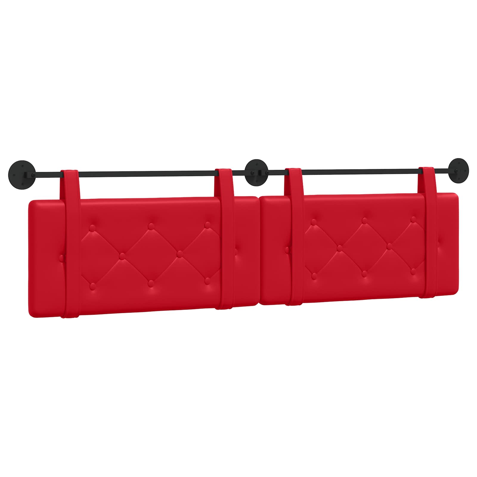 Tête de lit suspendue Rouge 170 x 55 x 5 cm Simili cuir - XIOS