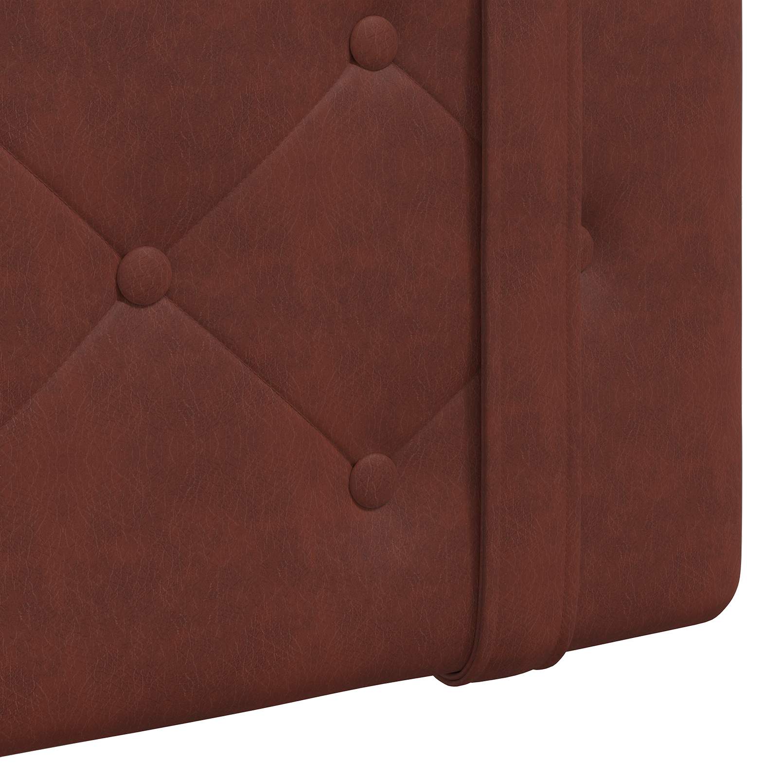 Tête de lit suspendue Brun Brillant PU antique - XIOS