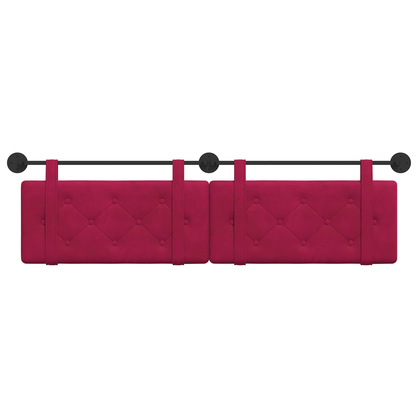 Tête de lit suspendue Bordeaux Velours - XIOS