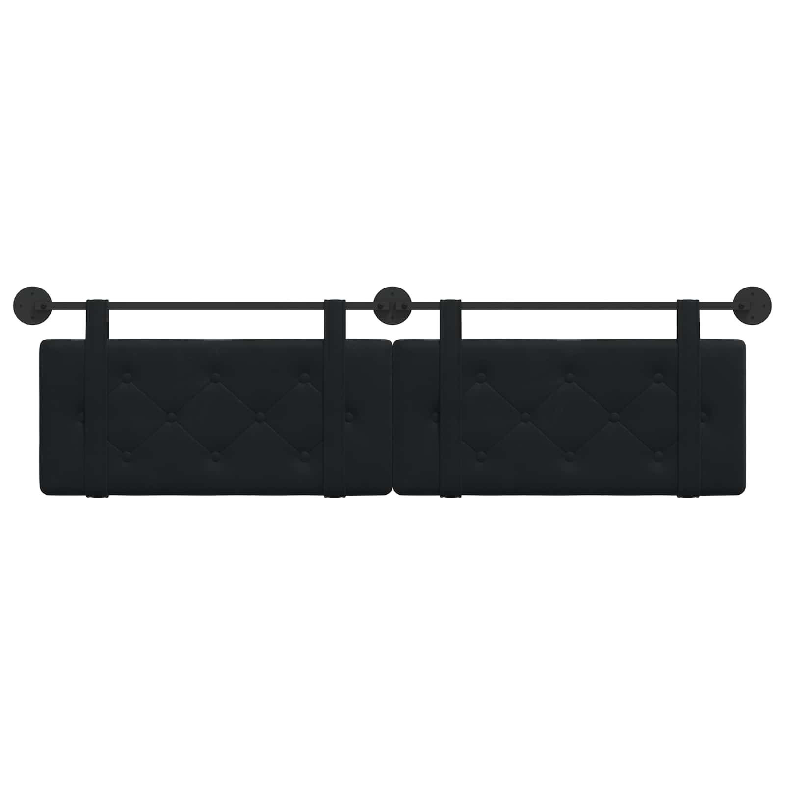 Tête de lit suspendue Noir Velours - XIOS