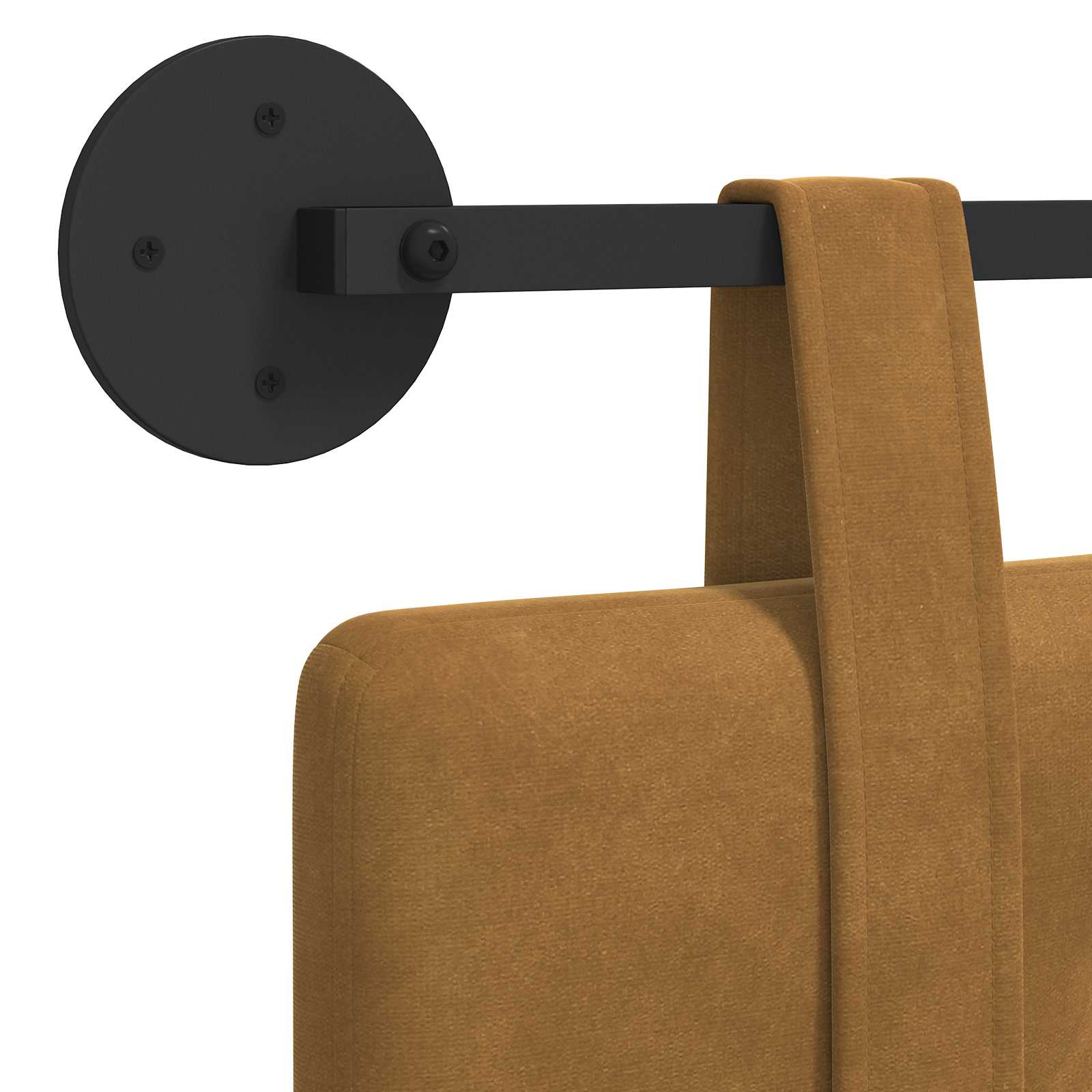 Tête de lit suspendue Marron Velours - XIOS