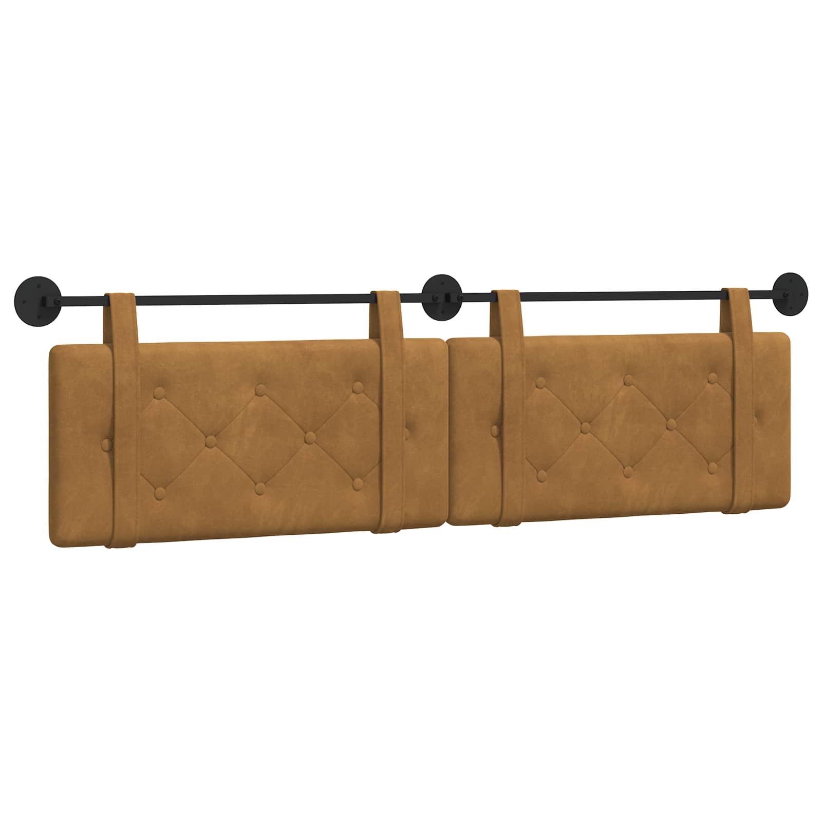 Tête de lit suspendue Marron Velours - XIOS