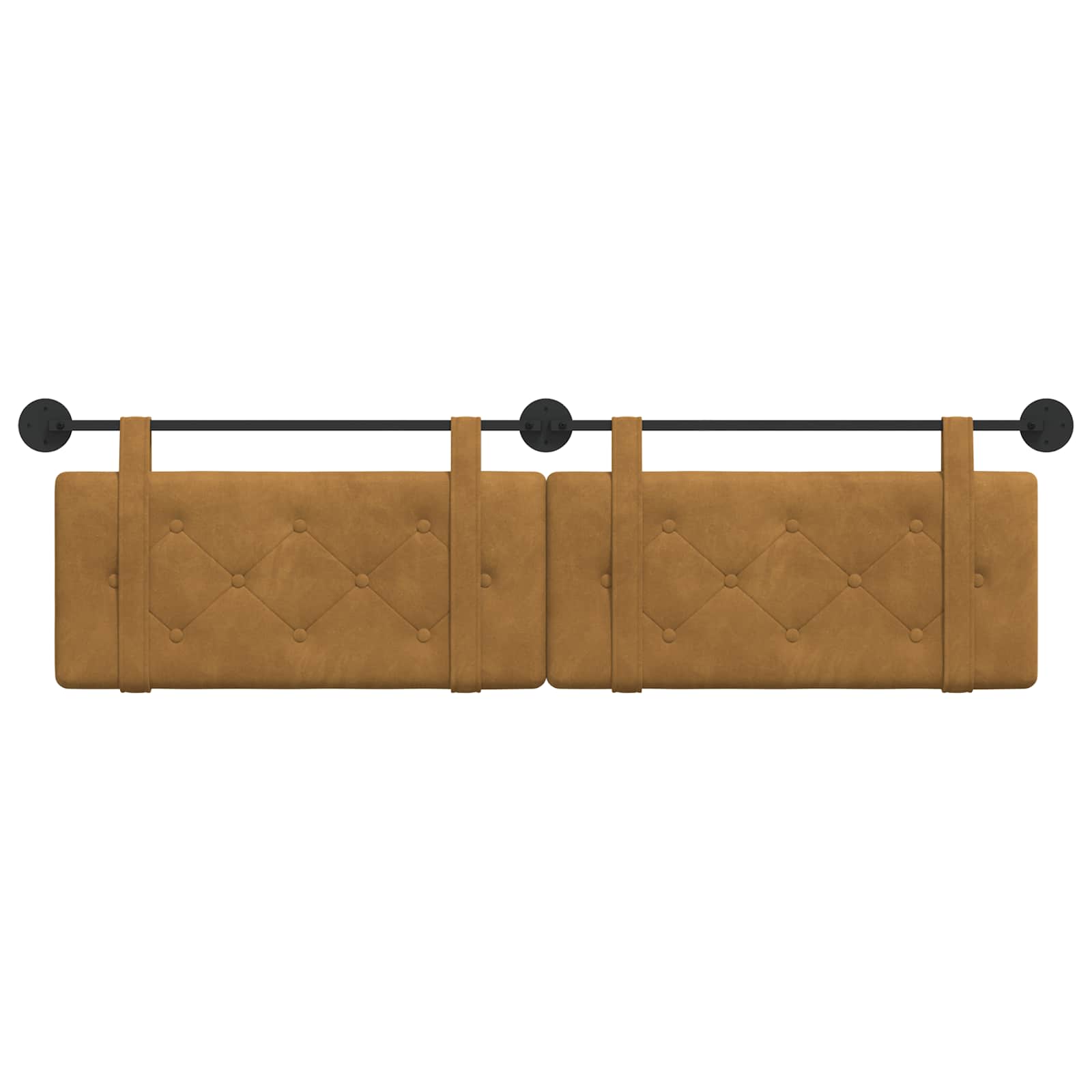 Tête de lit suspendue Marron Velours - XIOS
