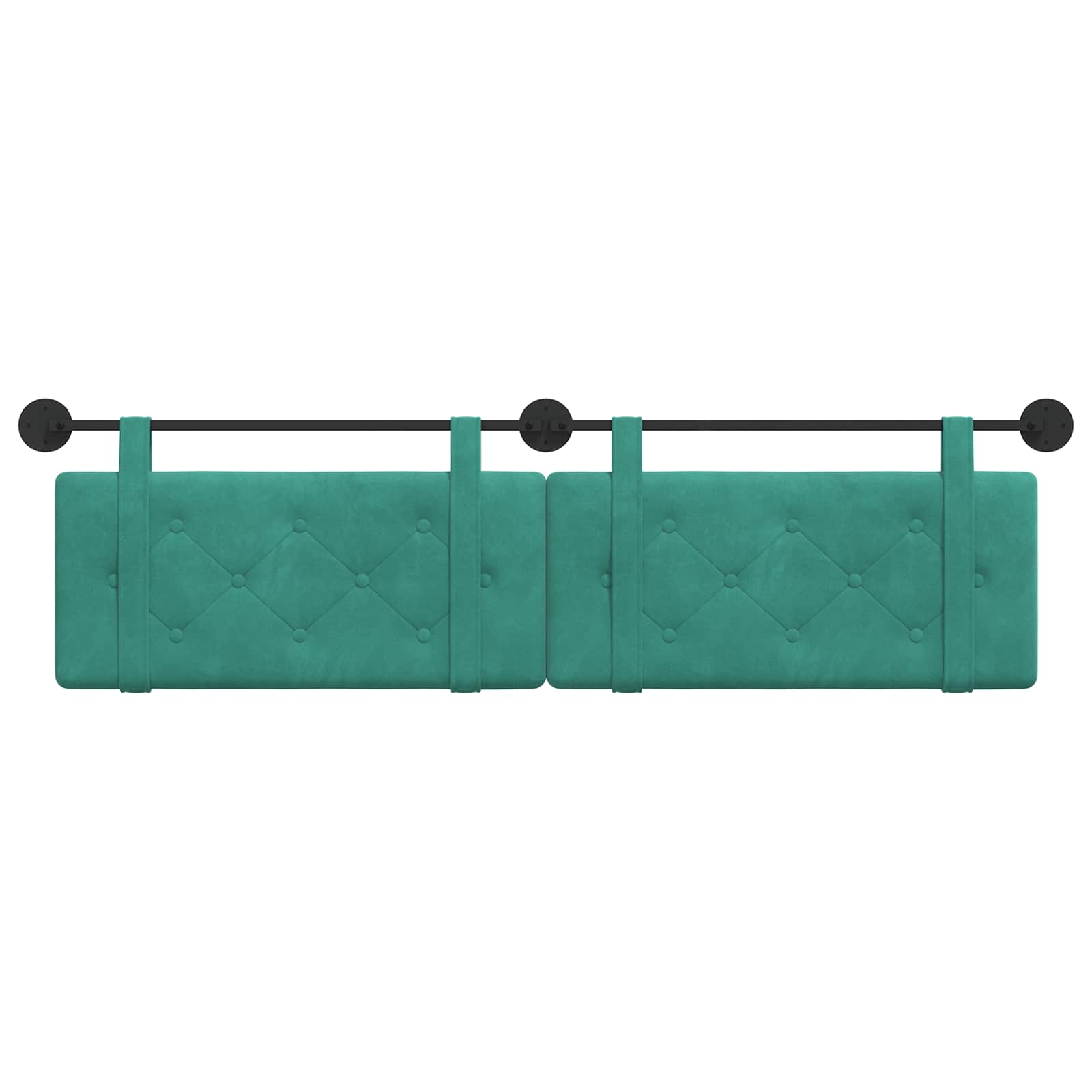 Tête de lit suspendue Turquoise Velours - XIOS