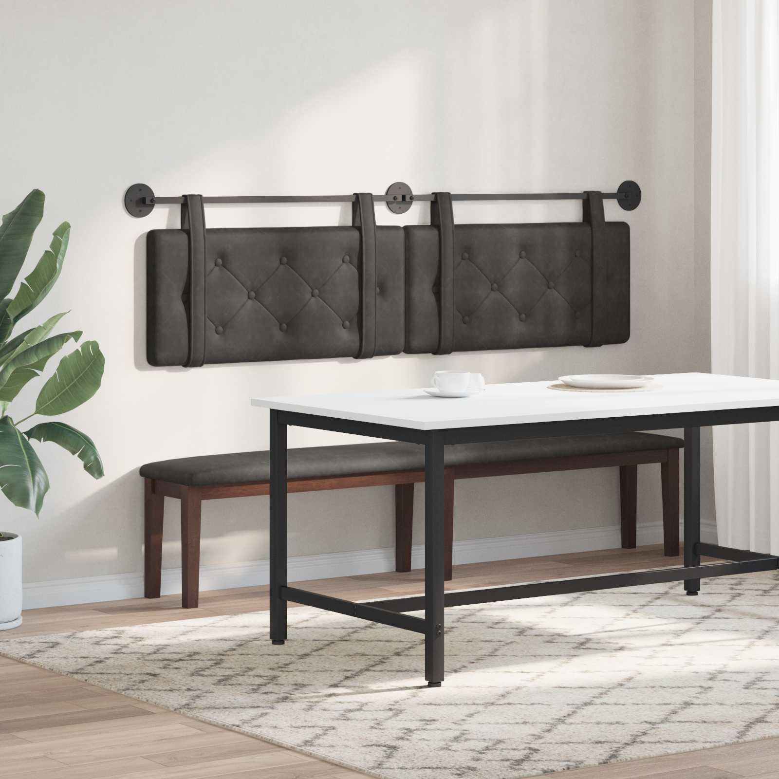 Tête de lit suspendue Noir PU antique - XIOS