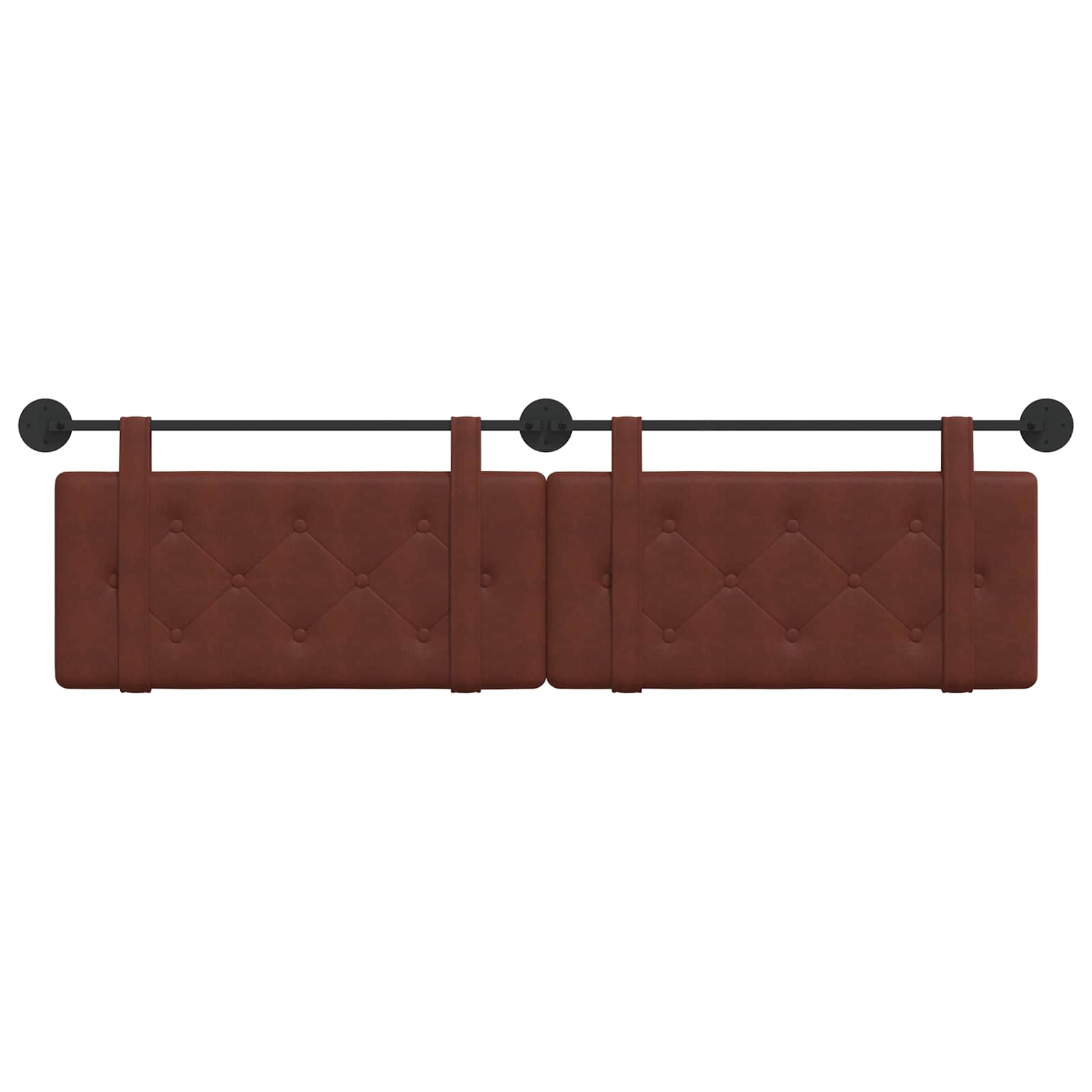 Tête de lit suspendue Brun Brillant 190 x 55 x 5 cm PU antique - XIOS