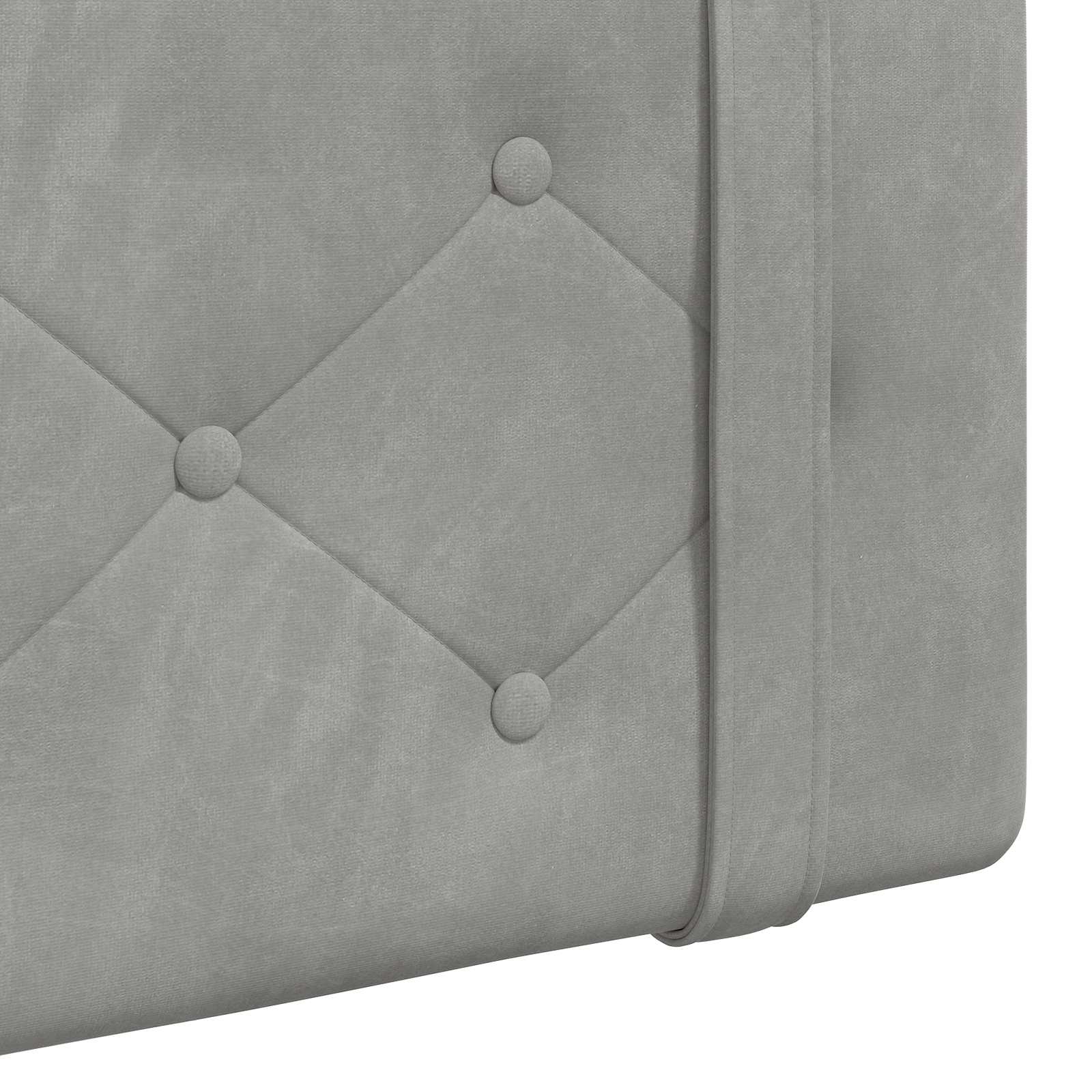 Tête de lit suspendue Gris clair 210 x 55 x 5 cm Velours - XIOS