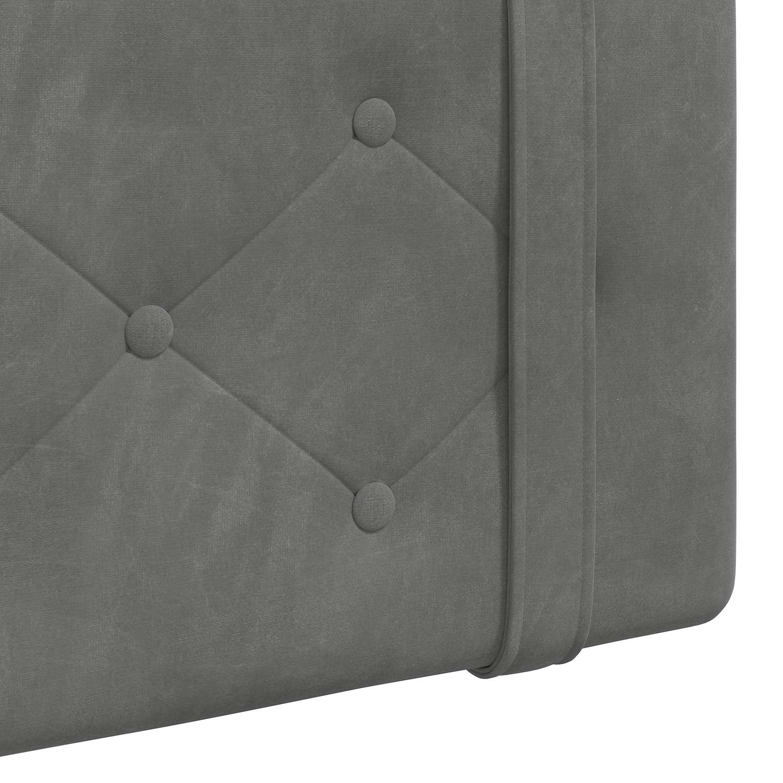 Tête de lit suspendue Gris foncé 210 x 55 x 5 cm Velours - XIOS