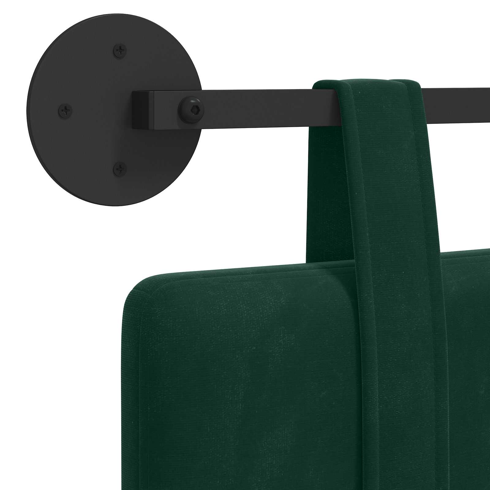 Tête de lit suspendue Vert foncé 210 x 55 x 5 cm Velours - XIOS
