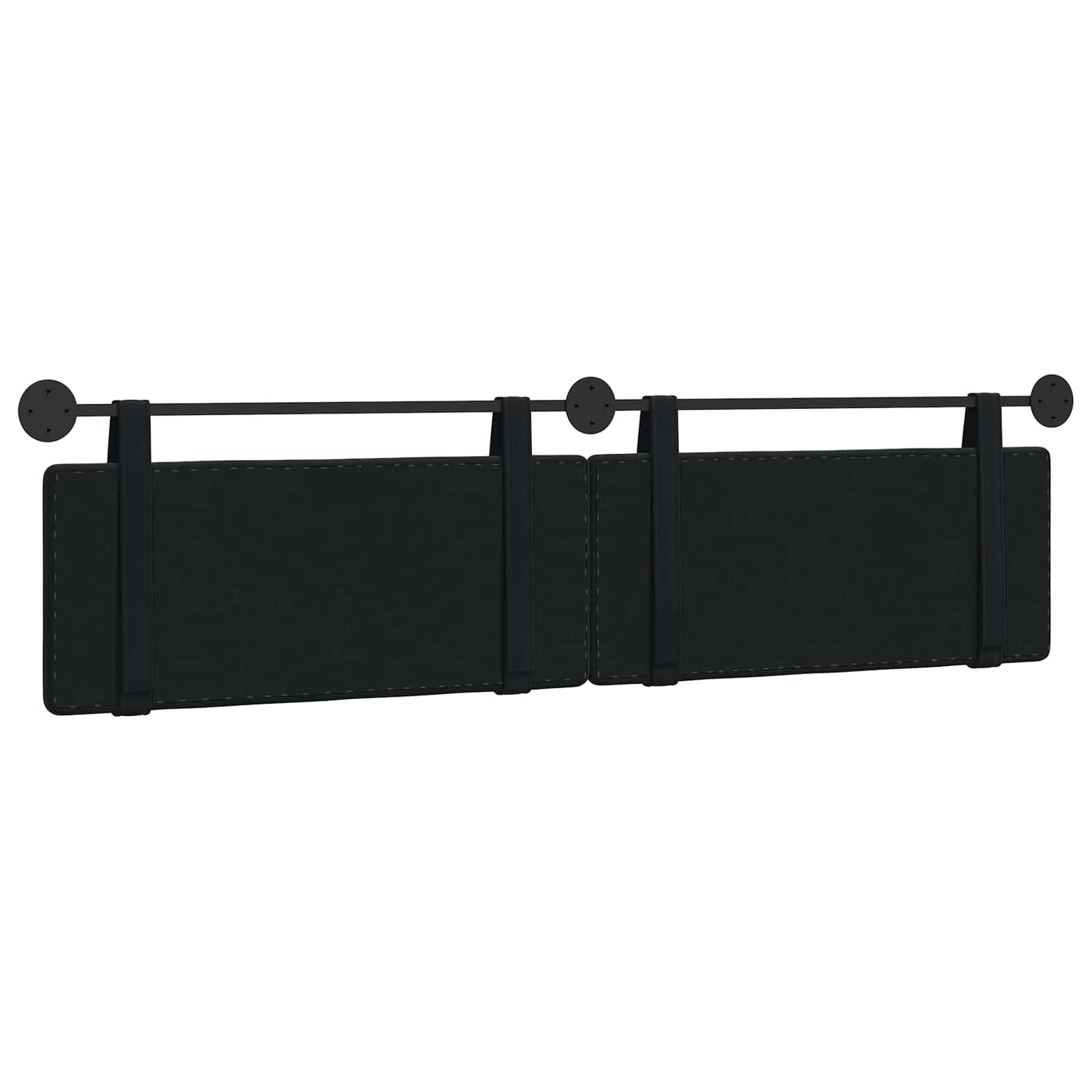 Tête de lit suspendue Noir 210 x 55 x 5 cm Velours - XIOS
