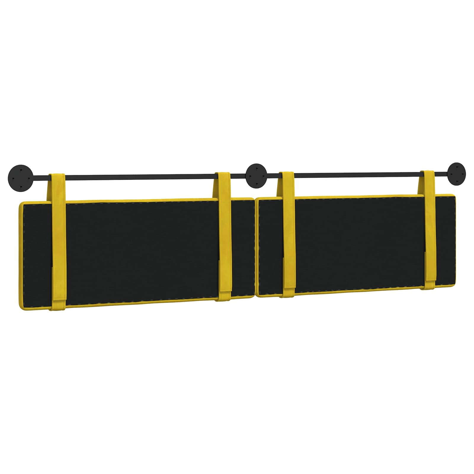 Tête de lit suspendue Jaune 210 x 55 x 5 cm Velours - XIOS