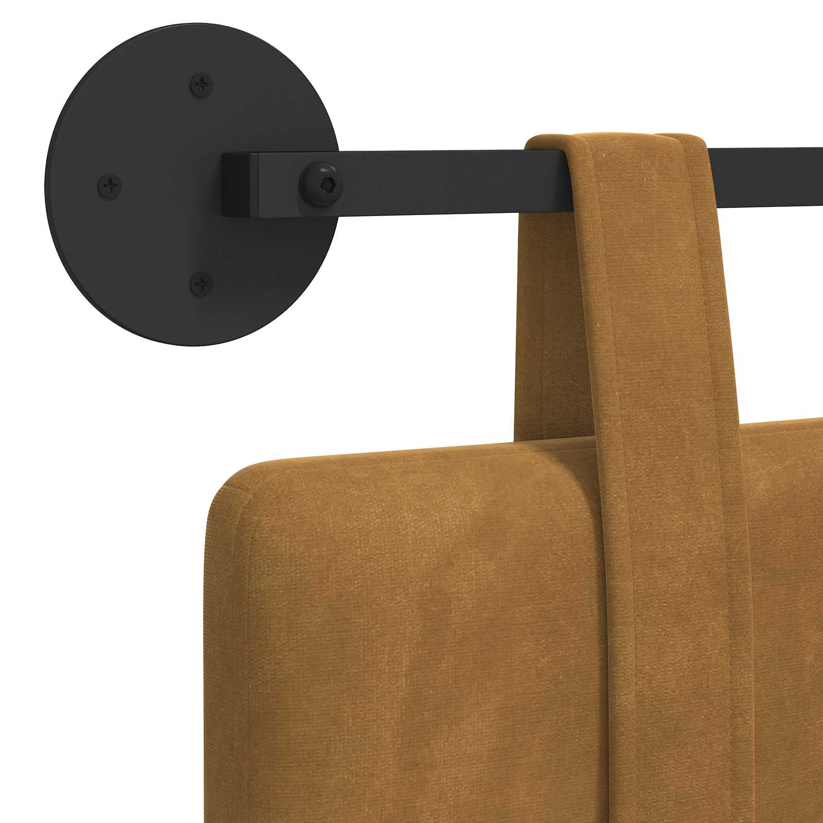 Tête de lit suspendue Marron 210 x 55 x 5 cm Velours - XIOS