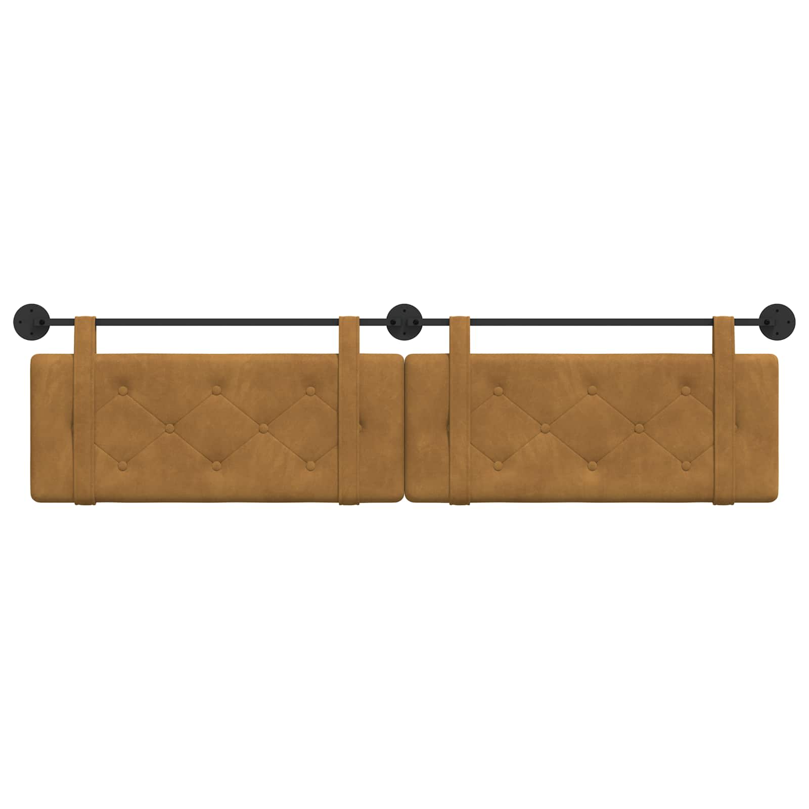 Tête de lit suspendue Marron 210 x 55 x 5 cm Velours - XIOS