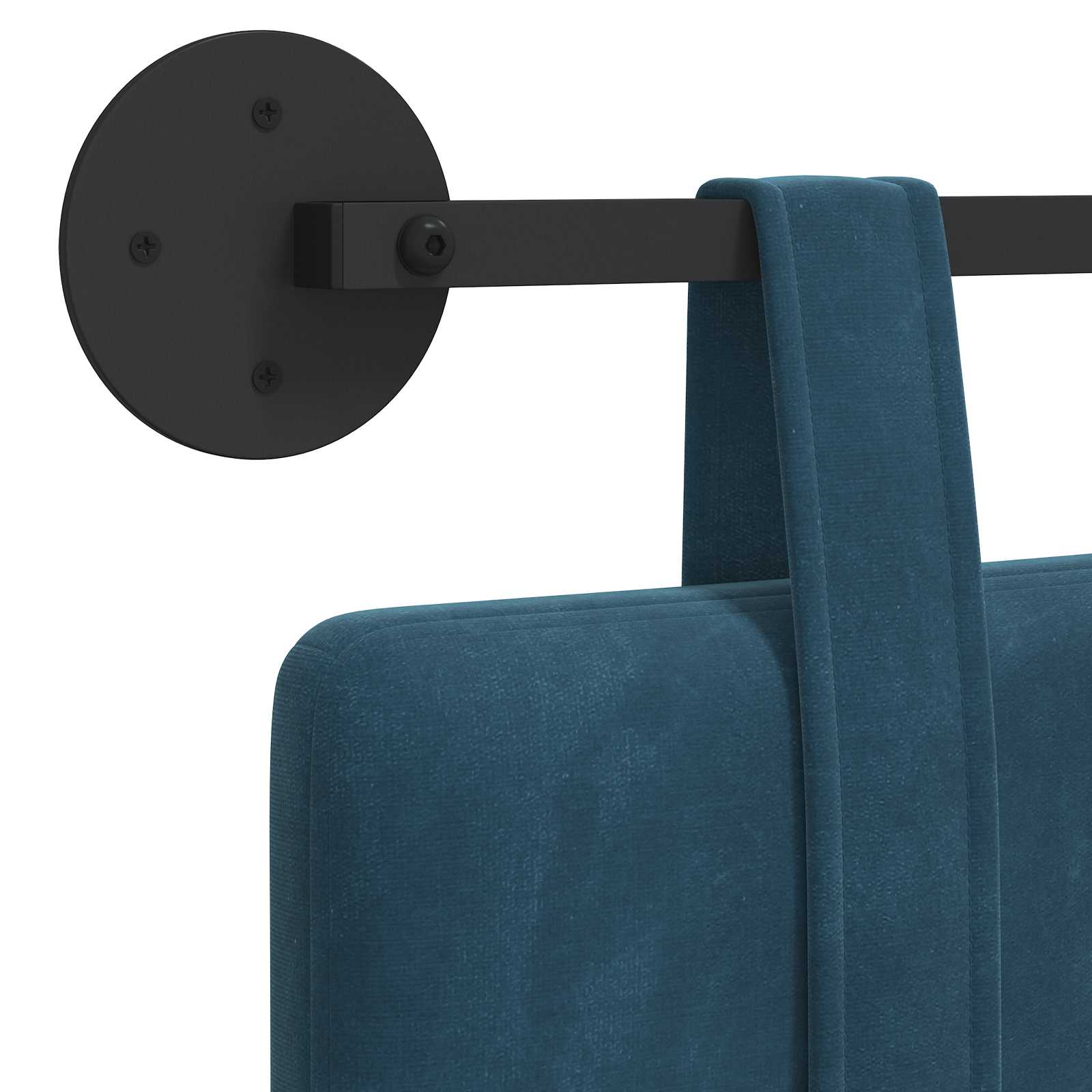 Tête de lit suspendue Bleu 210 x 55 x 5 cm Velours - XIOS