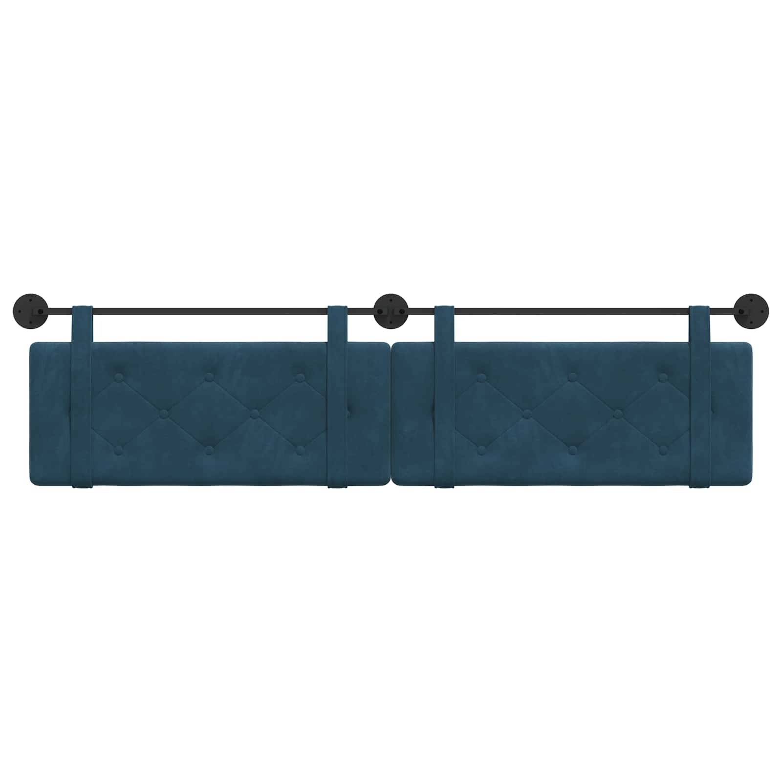 Tête de lit suspendue Bleu 210 x 55 x 5 cm Velours - XIOS