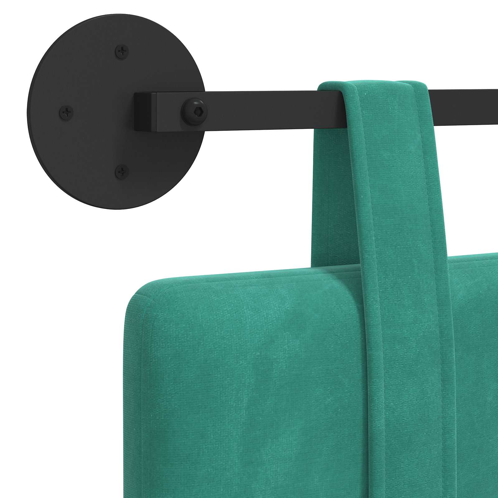 Tête de lit suspendue Turquoise 210 x 55 x 5 cm Velours - XIOS