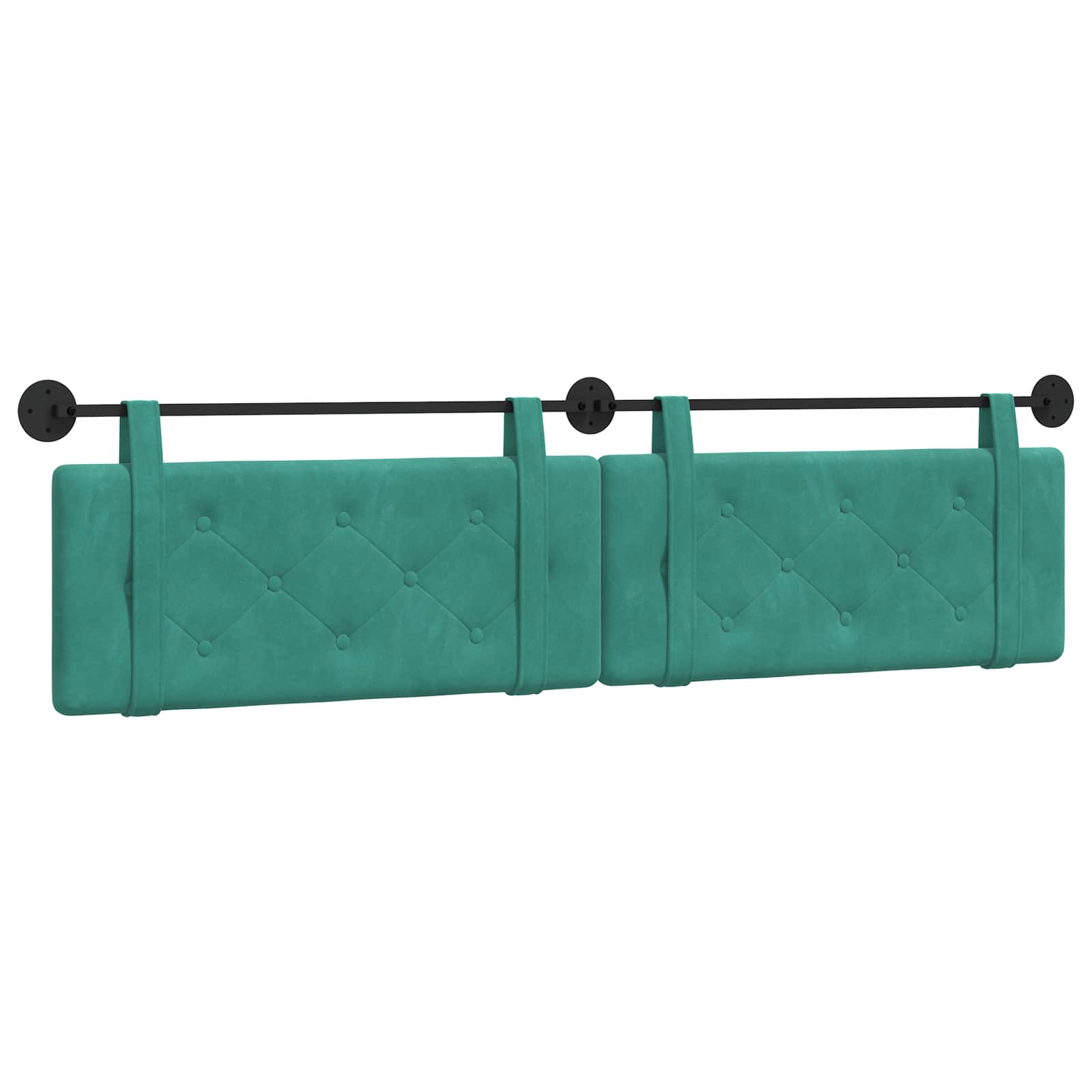Tête de lit suspendue Turquoise 210 x 55 x 5 cm Velours - XIOS