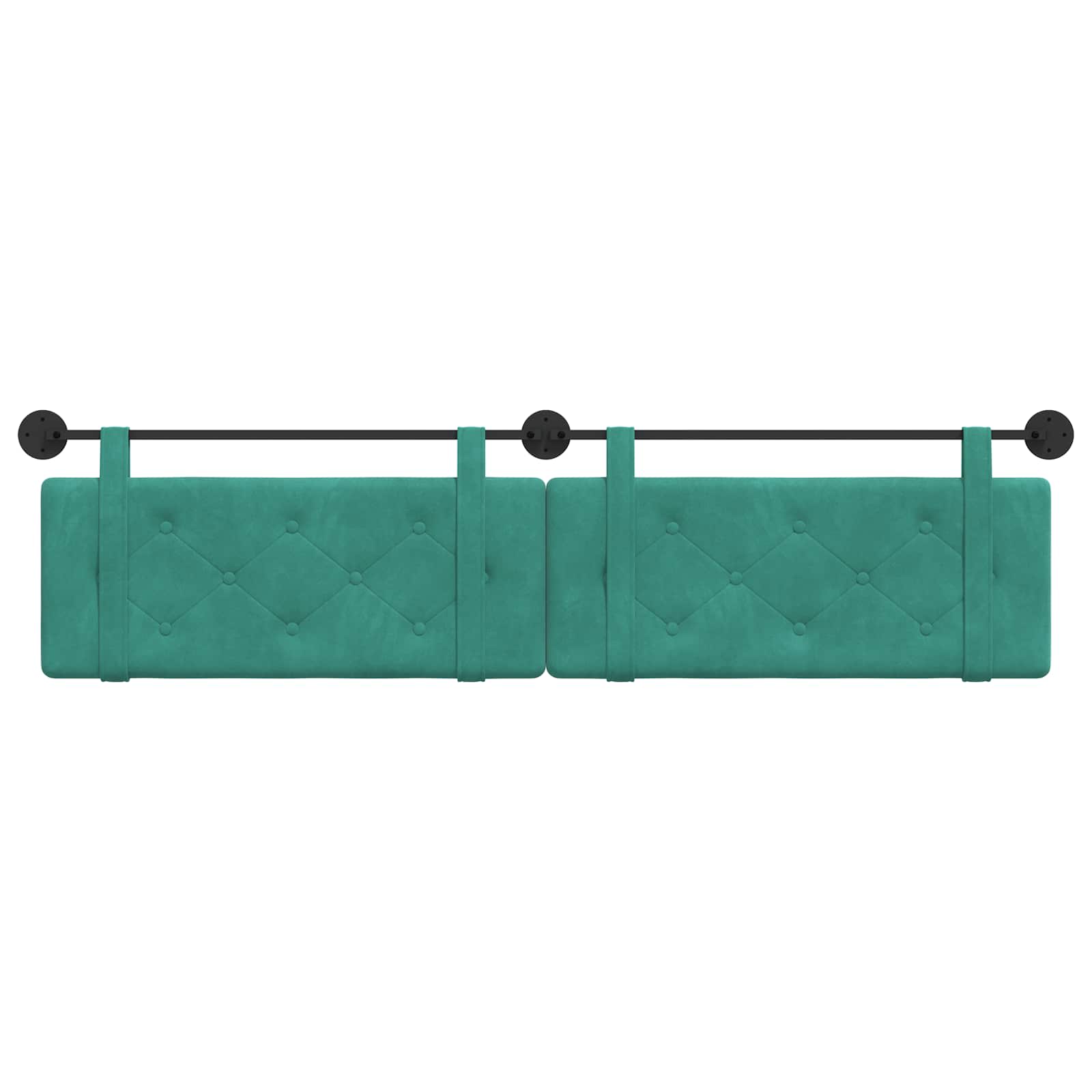 Tête de lit suspendue Turquoise 210 x 55 x 5 cm Velours - XIOS