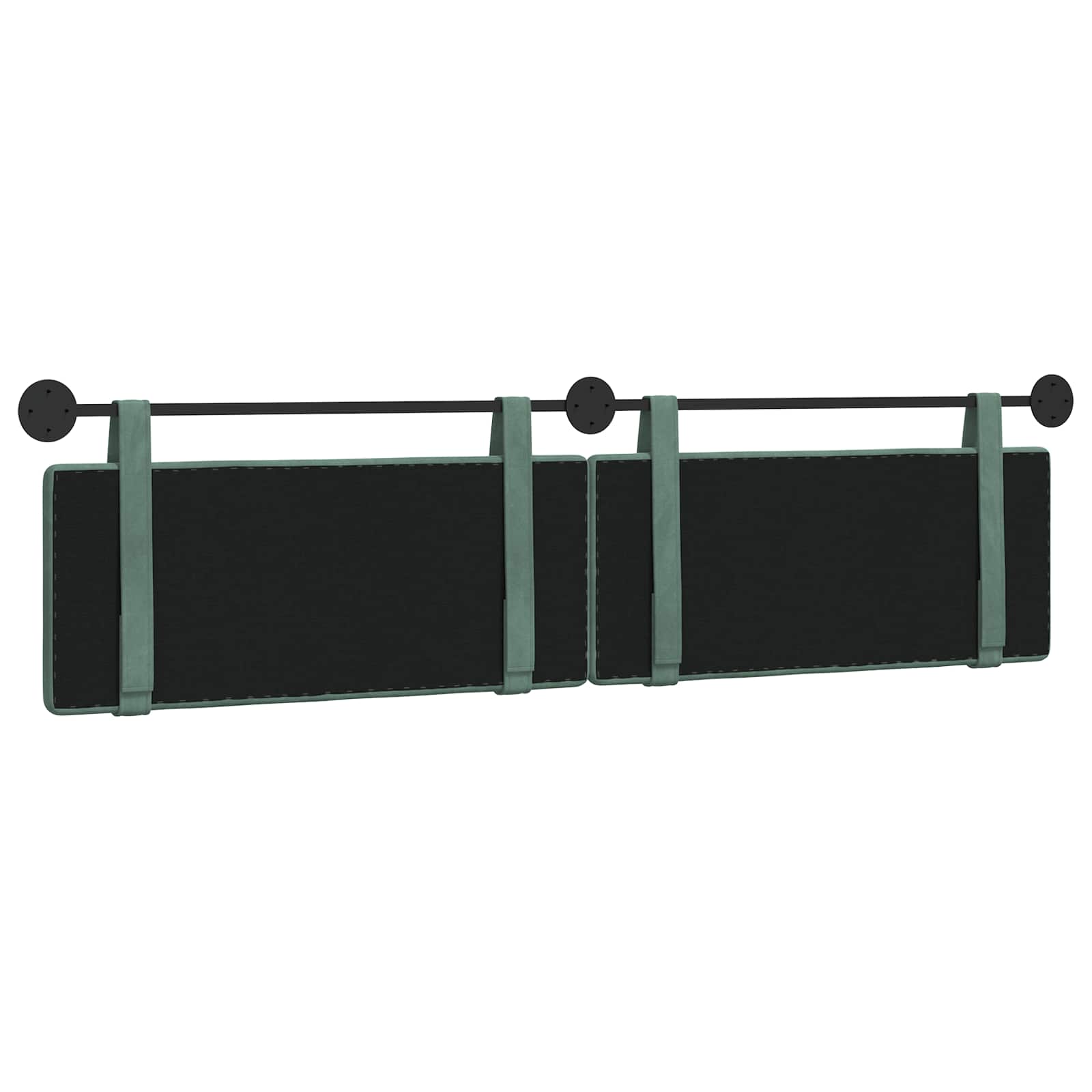 Tête de lit suspendue Vert Mer 210 x 55 x 5 cm Velours - XIOS