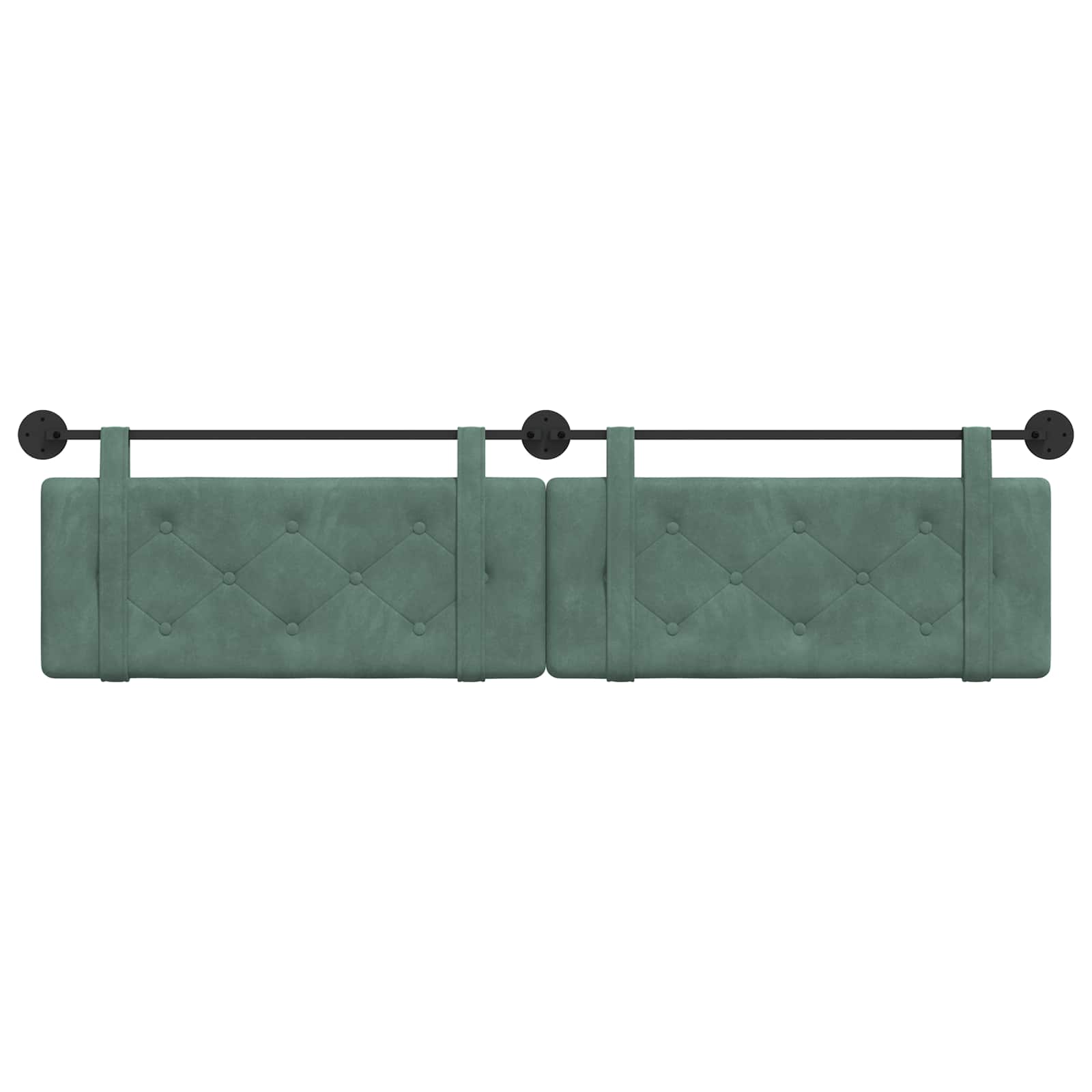 Tête de lit suspendue Vert Mer 210 x 55 x 5 cm Velours - XIOS