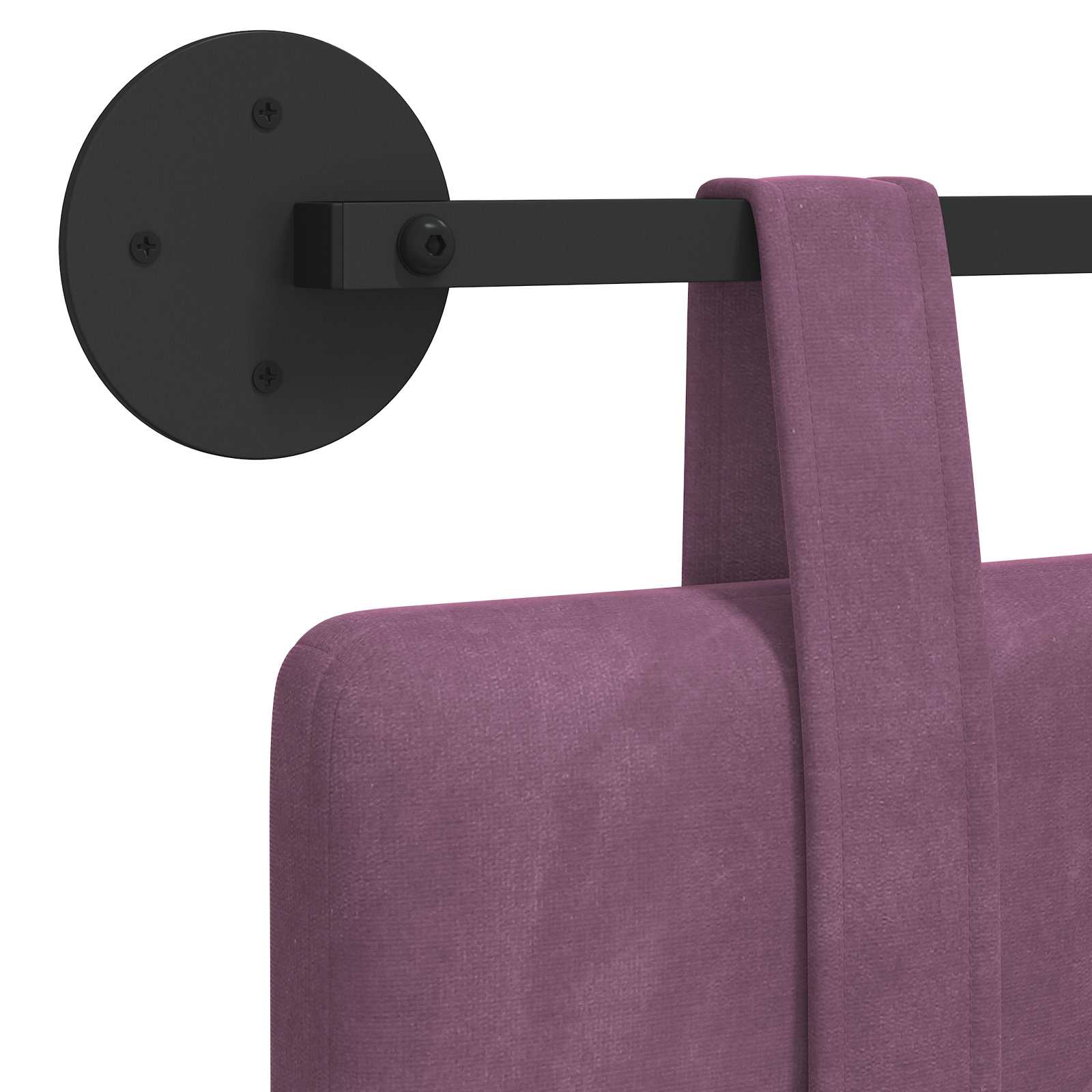 Tête de lit suspendue Pourpre 210 x 55 x 5 cm Velours - XIOS