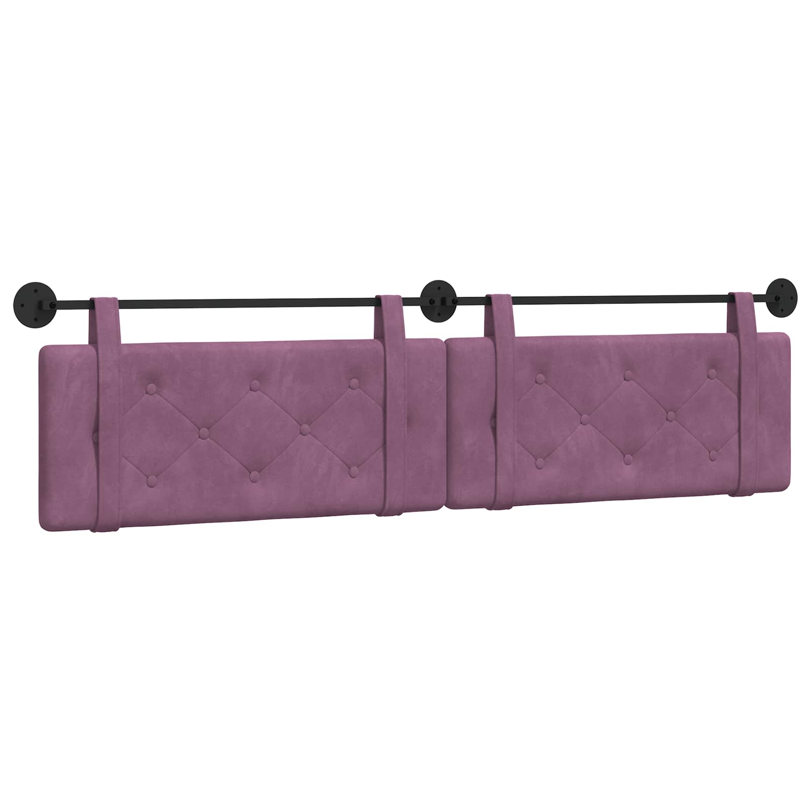 Tête de lit suspendue Pourpre 210 x 55 x 5 cm Velours - XIOS