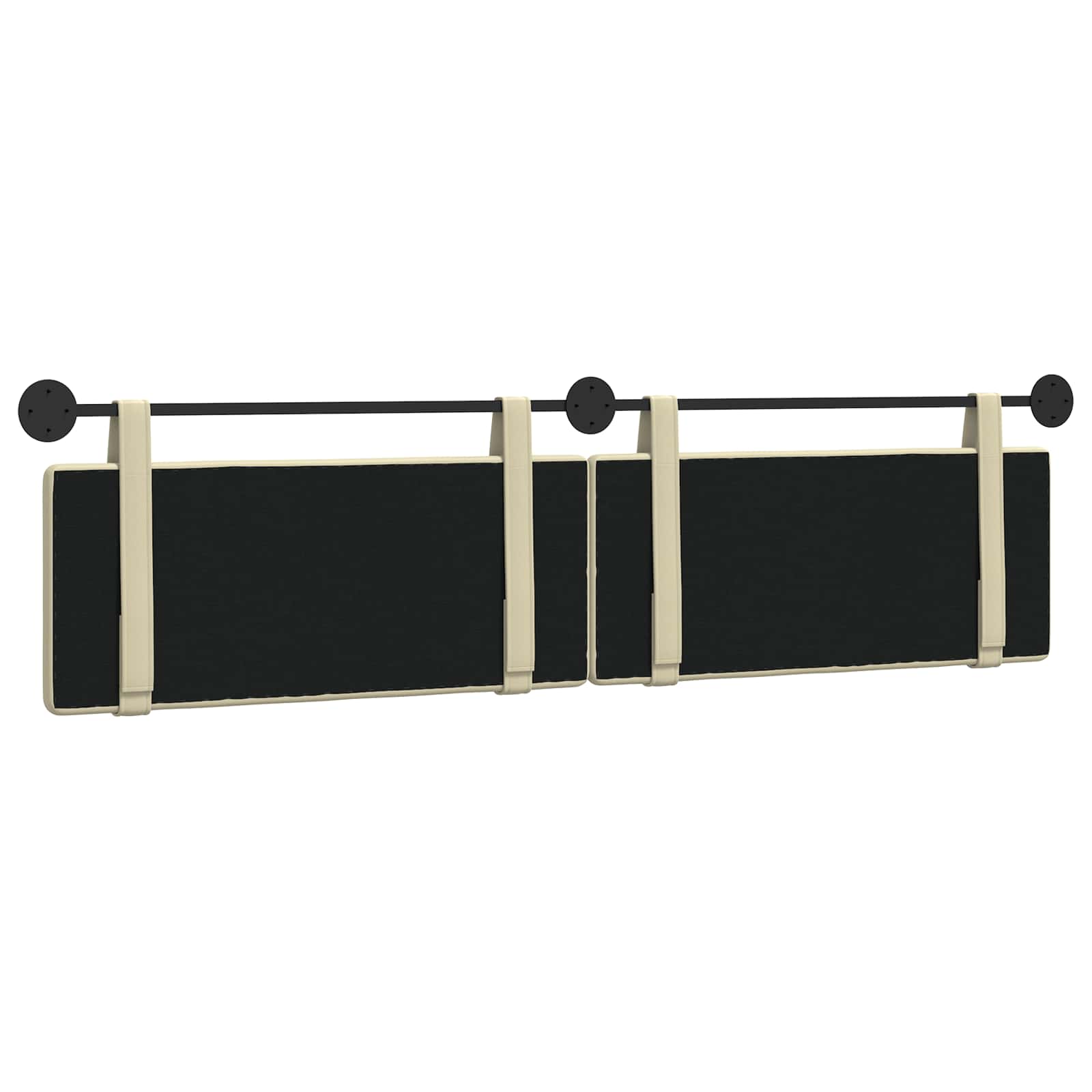 Tête de lit suspendue Crème 210 x 55 x 5 cm Simili cuir - XIOS