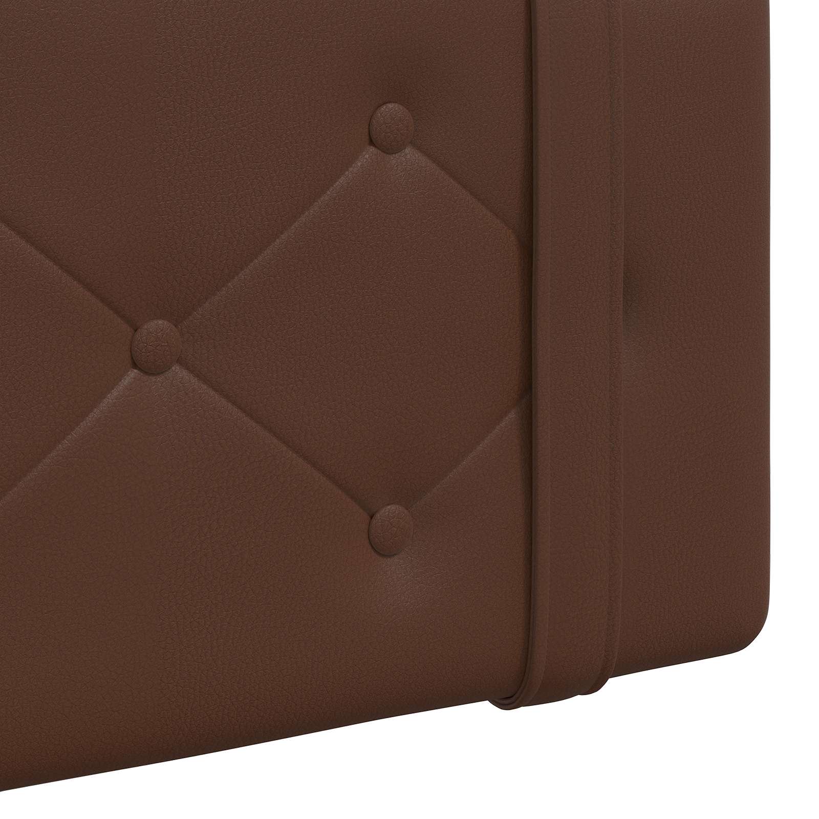Tête de lit suspendue Marron 210 x 55 x 5 cm Simili cuir - XIOS