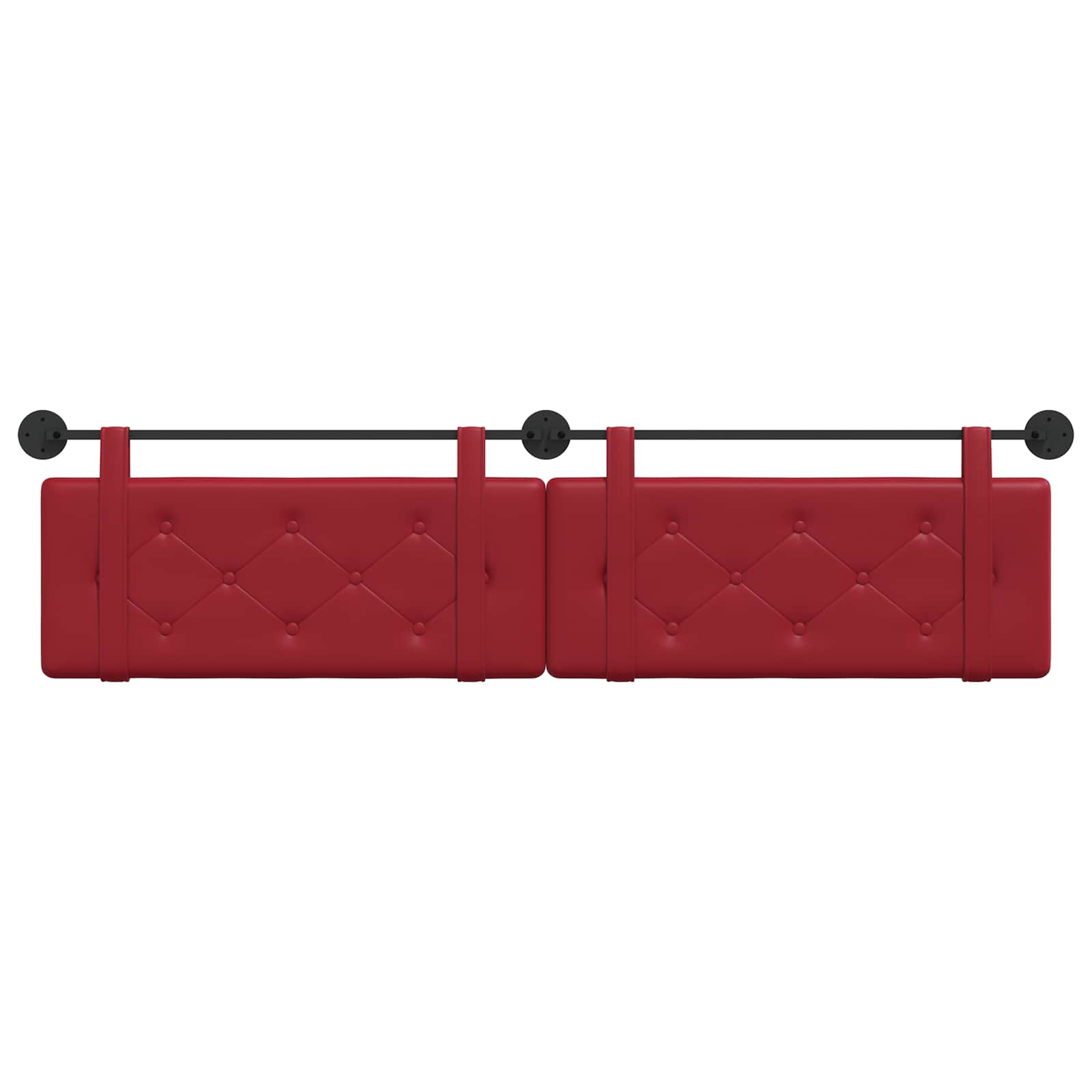 Tête de lit suspendue Bordeaux 210 x 55 x 5 cm Simili cuir - XIOS