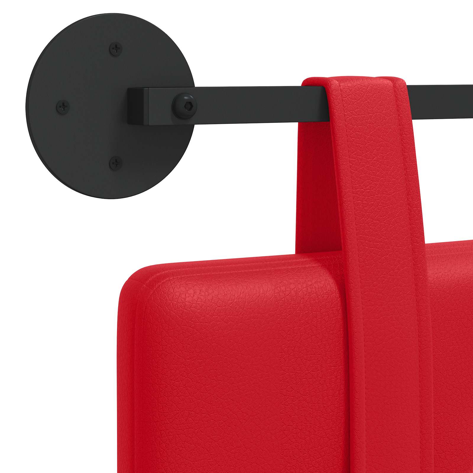 Tête de lit suspendue Rouge 210 x 55 x 5 cm Simili cuir - XIOS