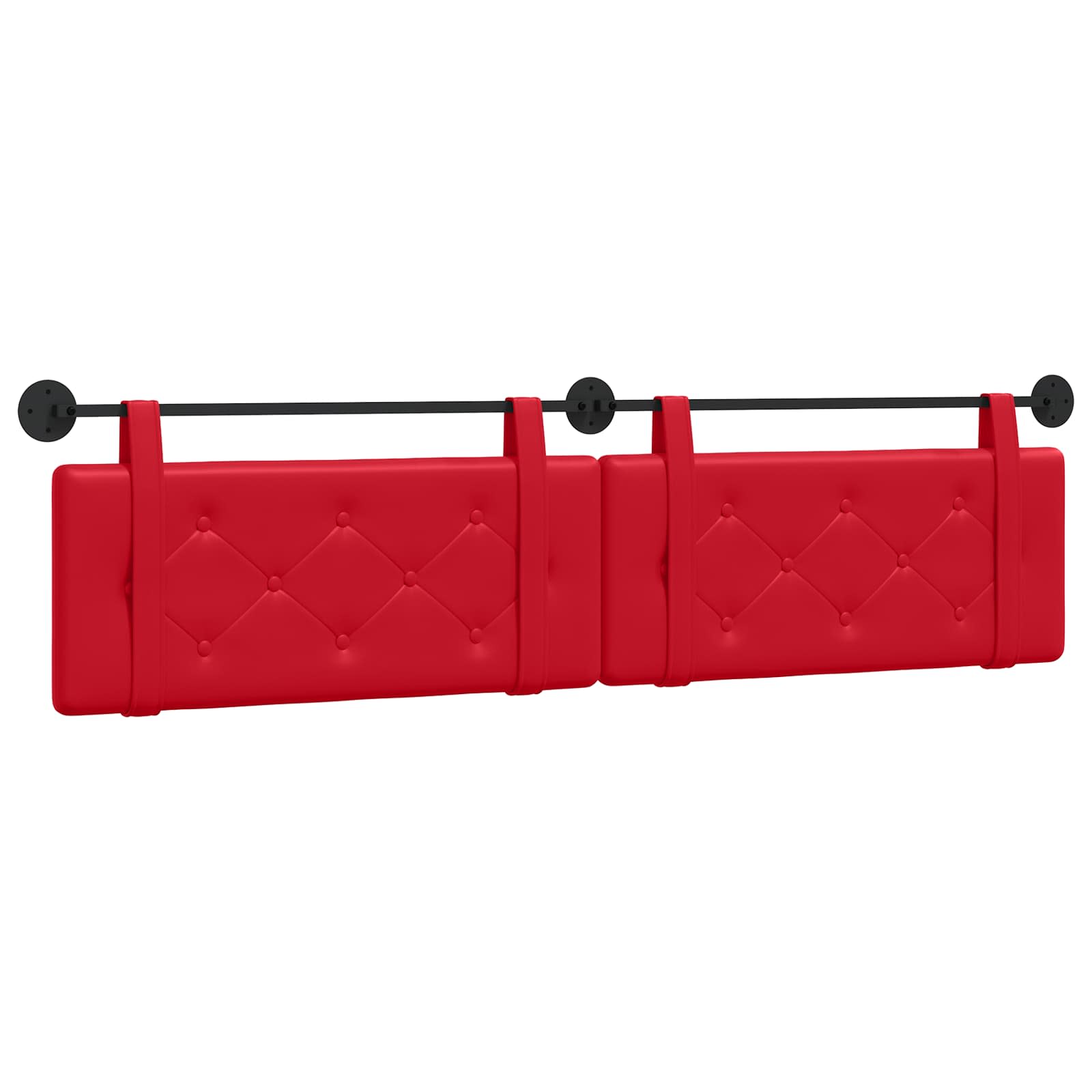 Tête de lit suspendue Rouge 210 x 55 x 5 cm Simili cuir - XIOS