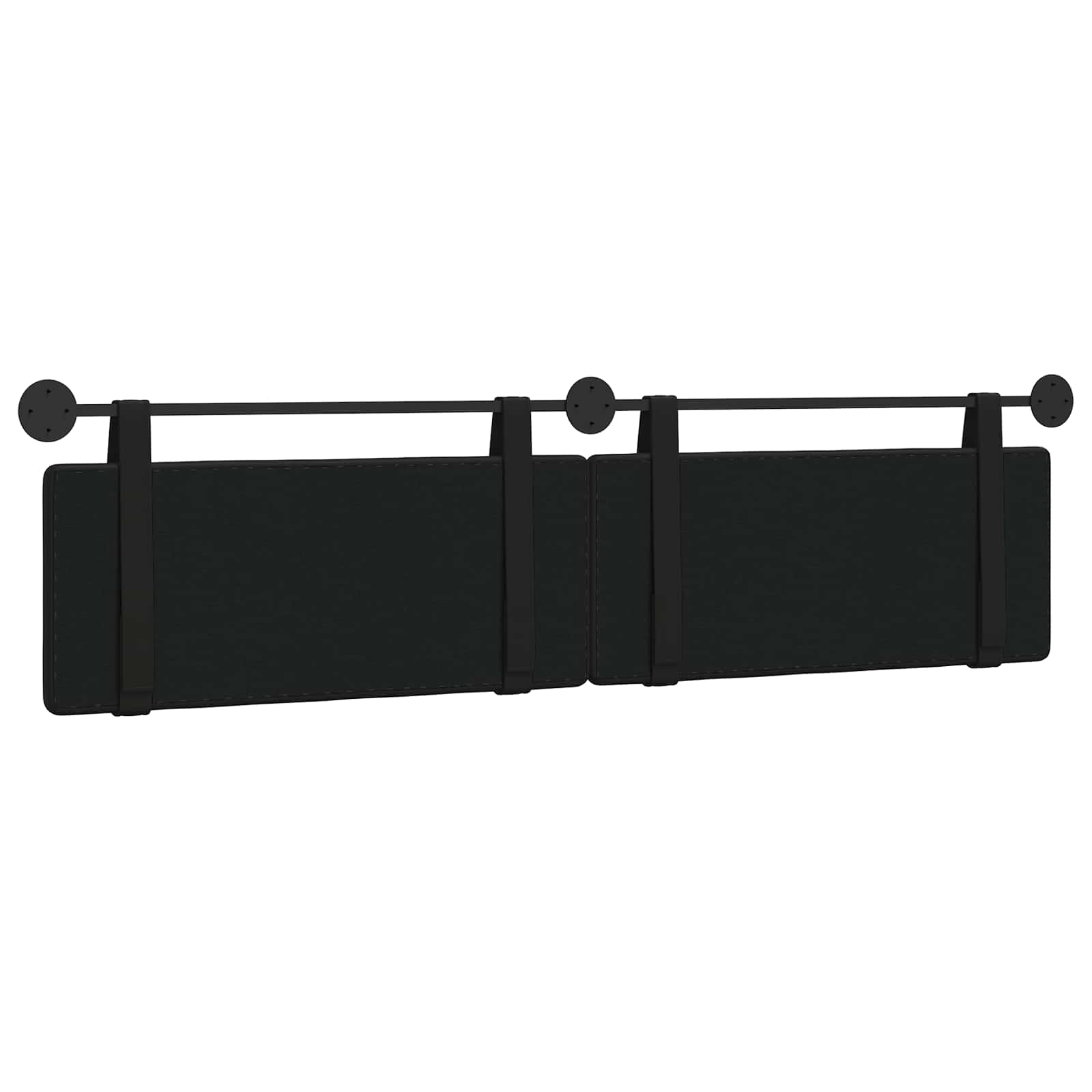 Tête de lit suspendue Noir 210 x 55 x 5 cm Simili cuir - XIOS