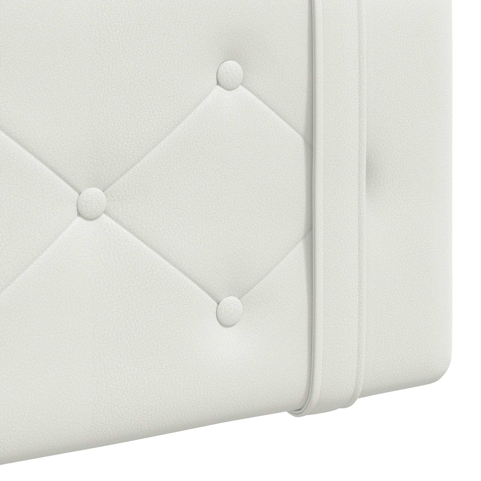 Tête de lit suspendue Blanc 210 x 55 x 5 cm Simili cuir - XIOS